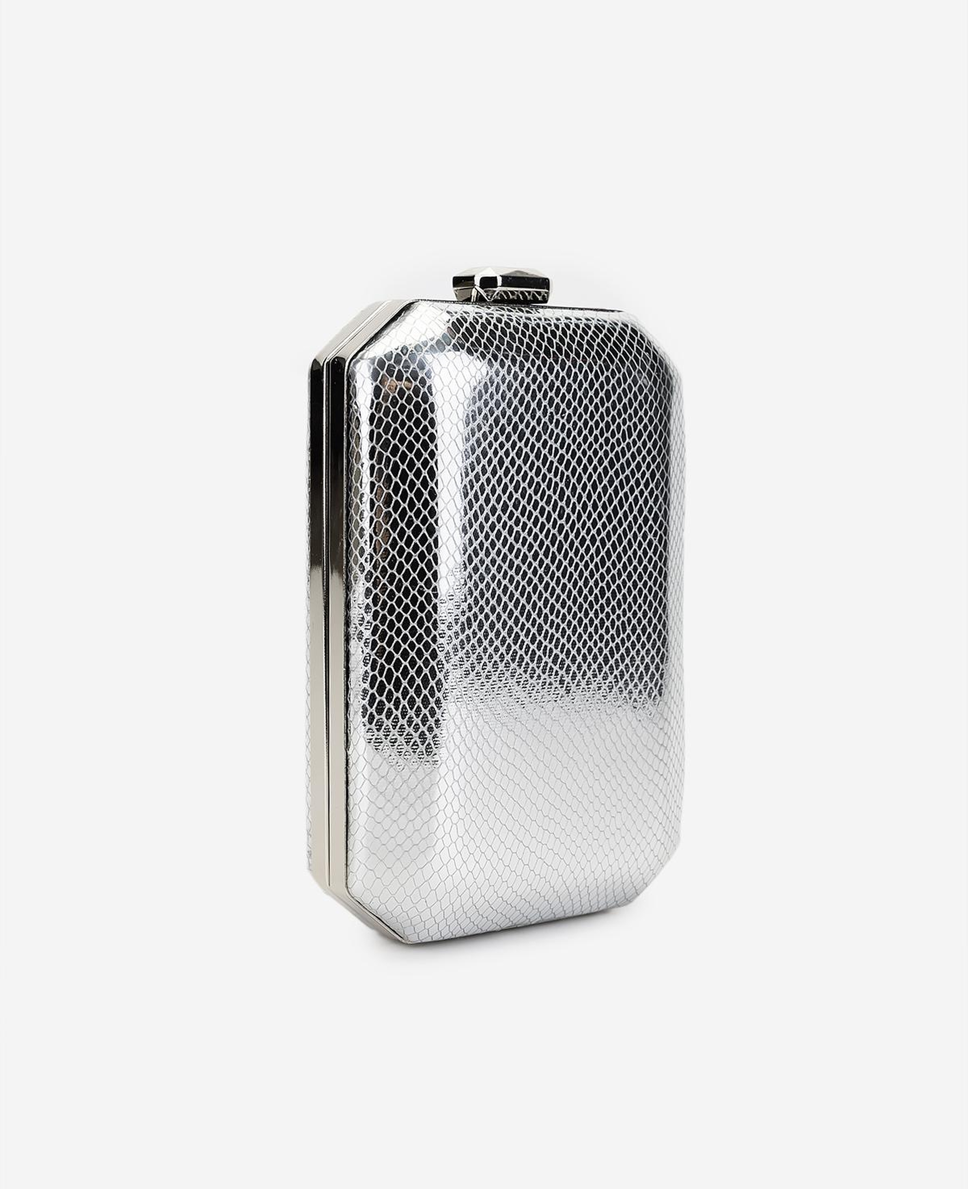 Valmenti Kadın Suni Deri Gümüş Abiye Çanta