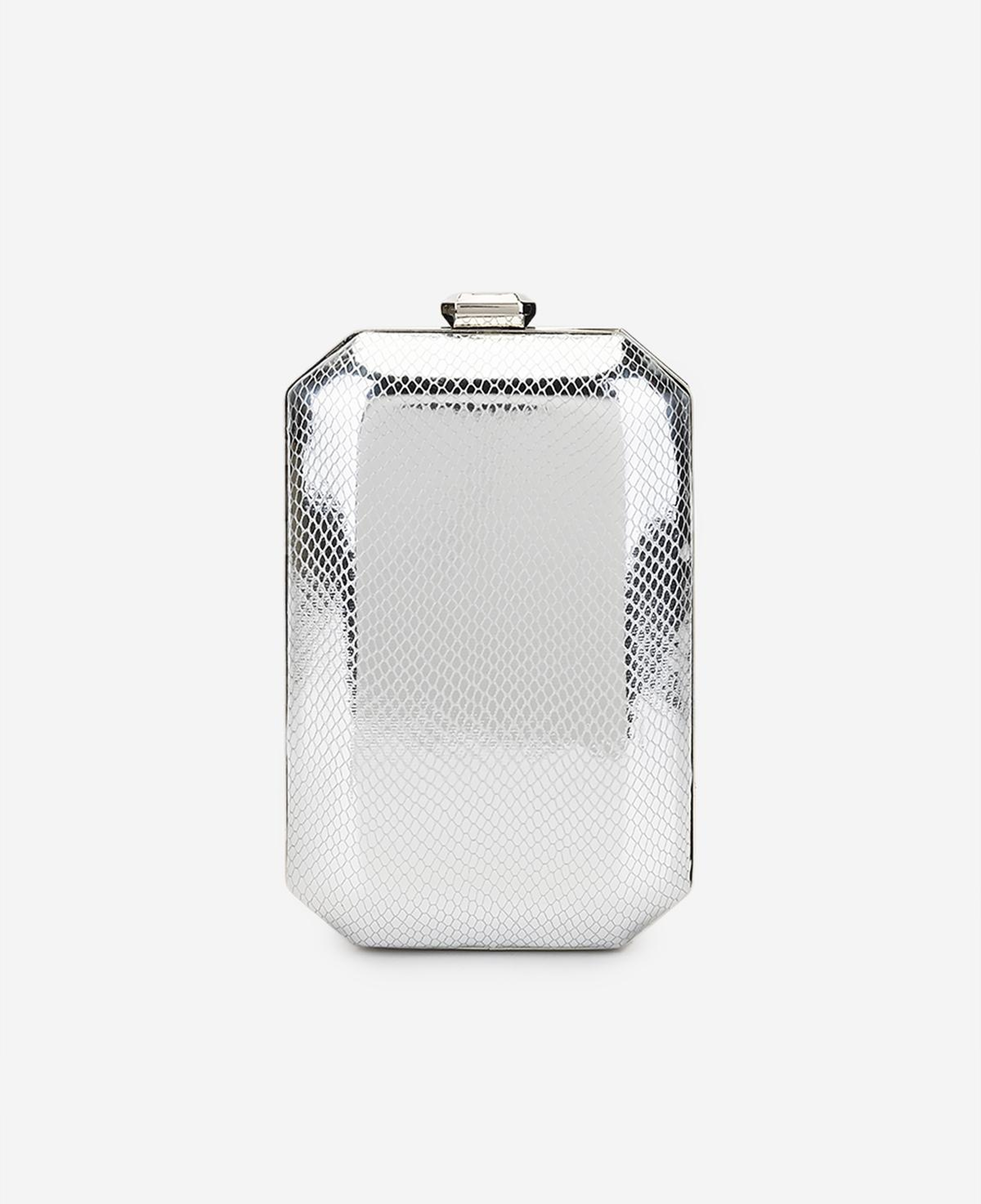 Valmenti Kadın Suni Deri Gümüş Abiye Çanta