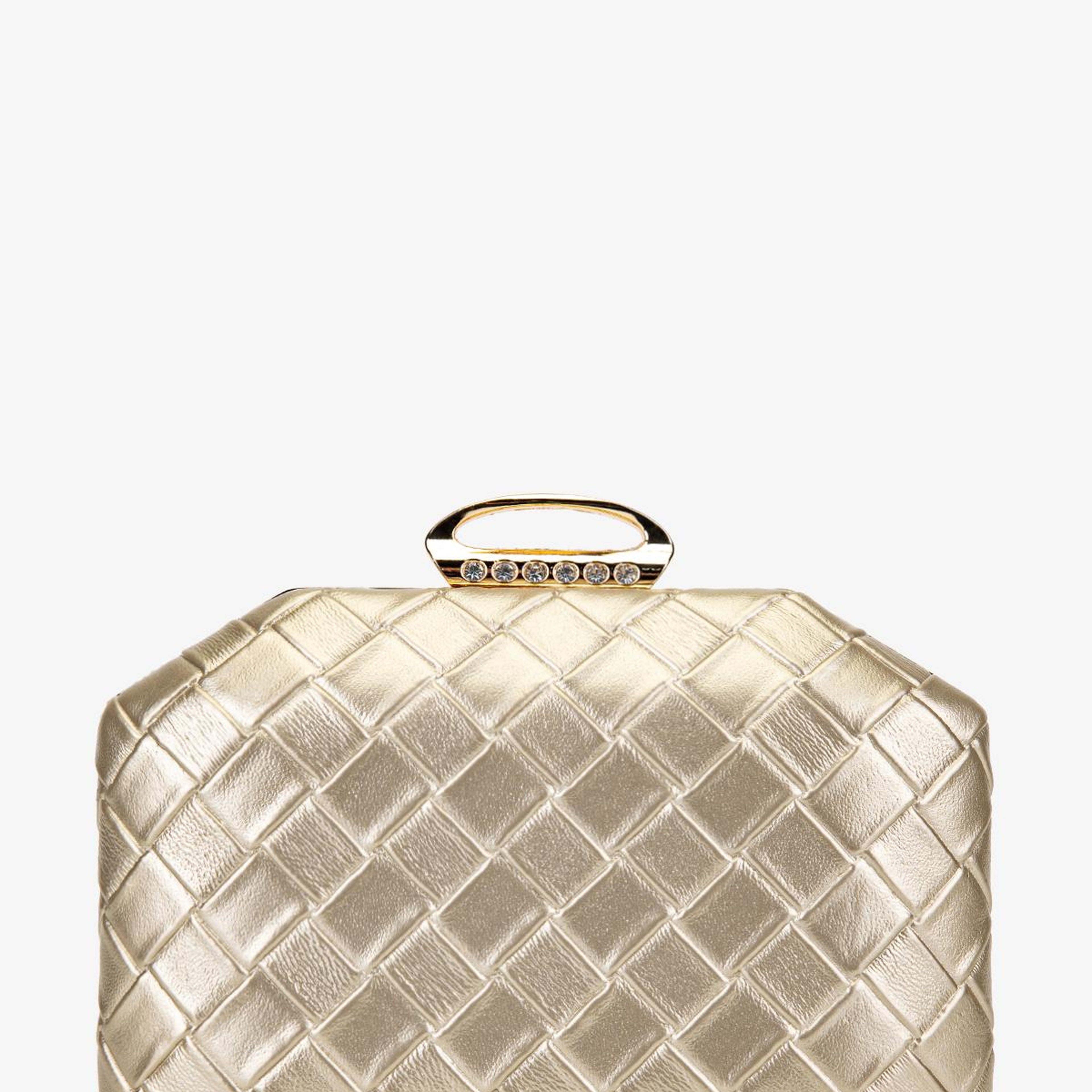 Valmenti Kadın Vegan Altın Abiye Çanta