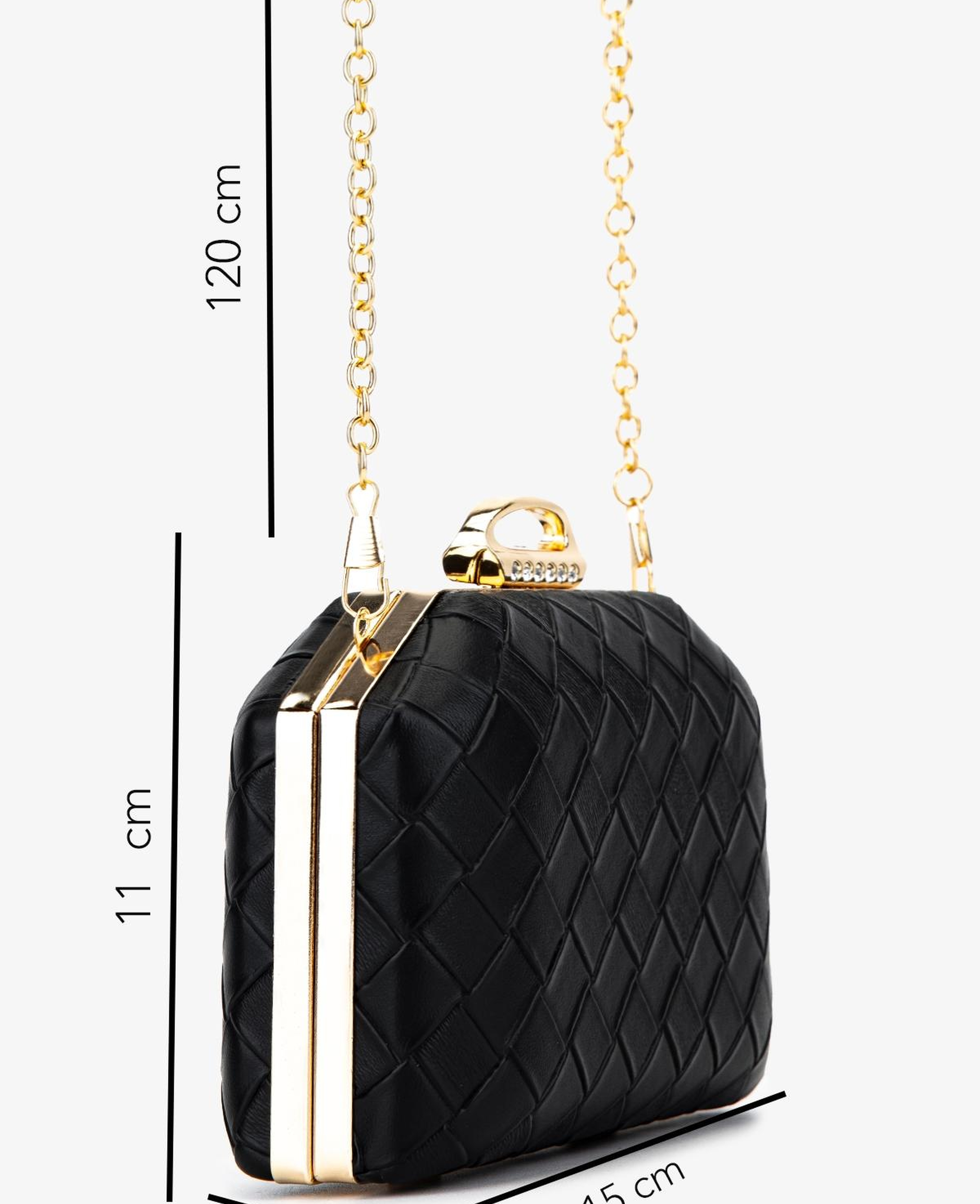 Valmenti Kadın Vegan Siyah Abiye Çanta