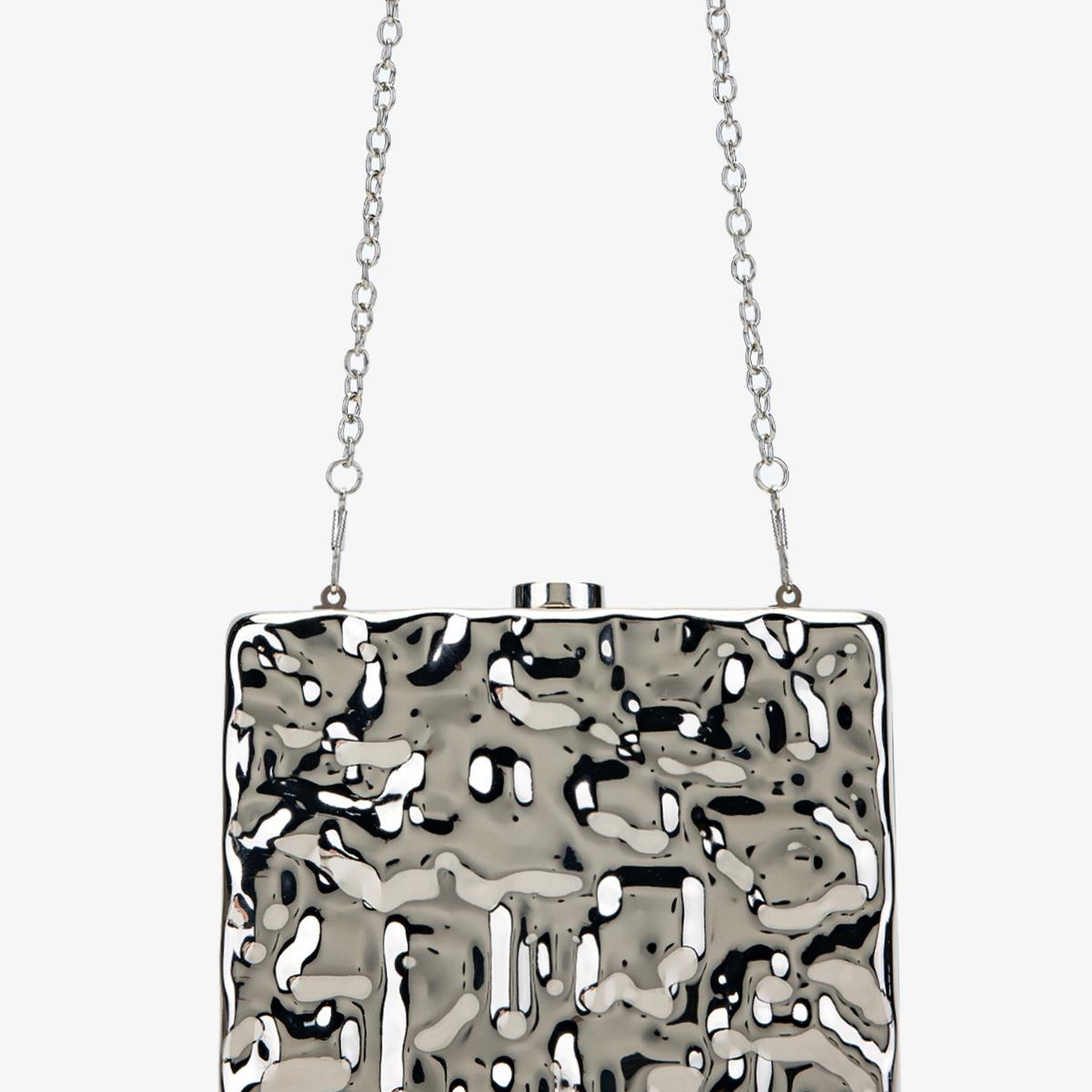 Valmenti Kadın Suni Deri Gri El Çantası