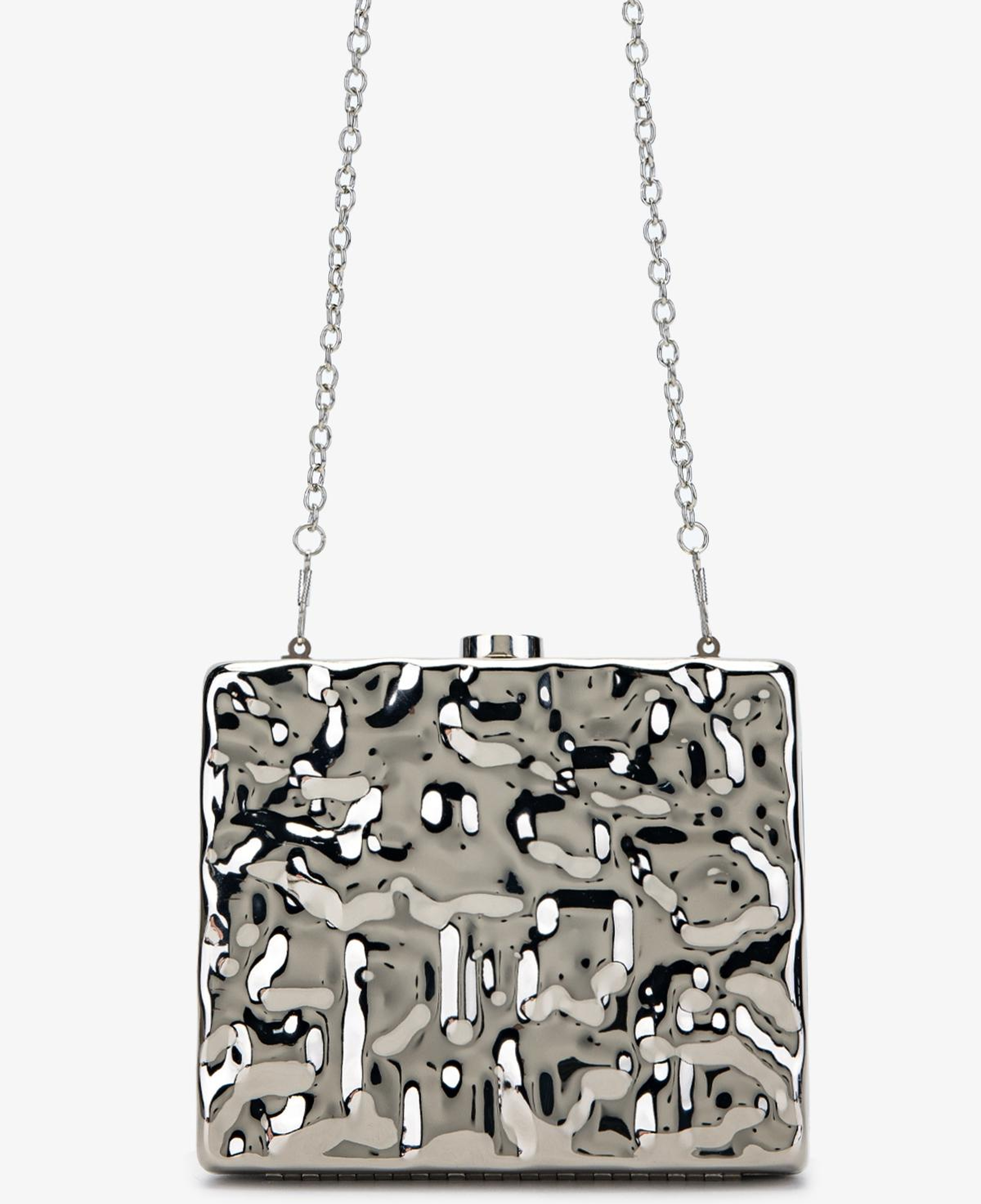 Valmenti Kadın Suni Deri Gri El Çantası