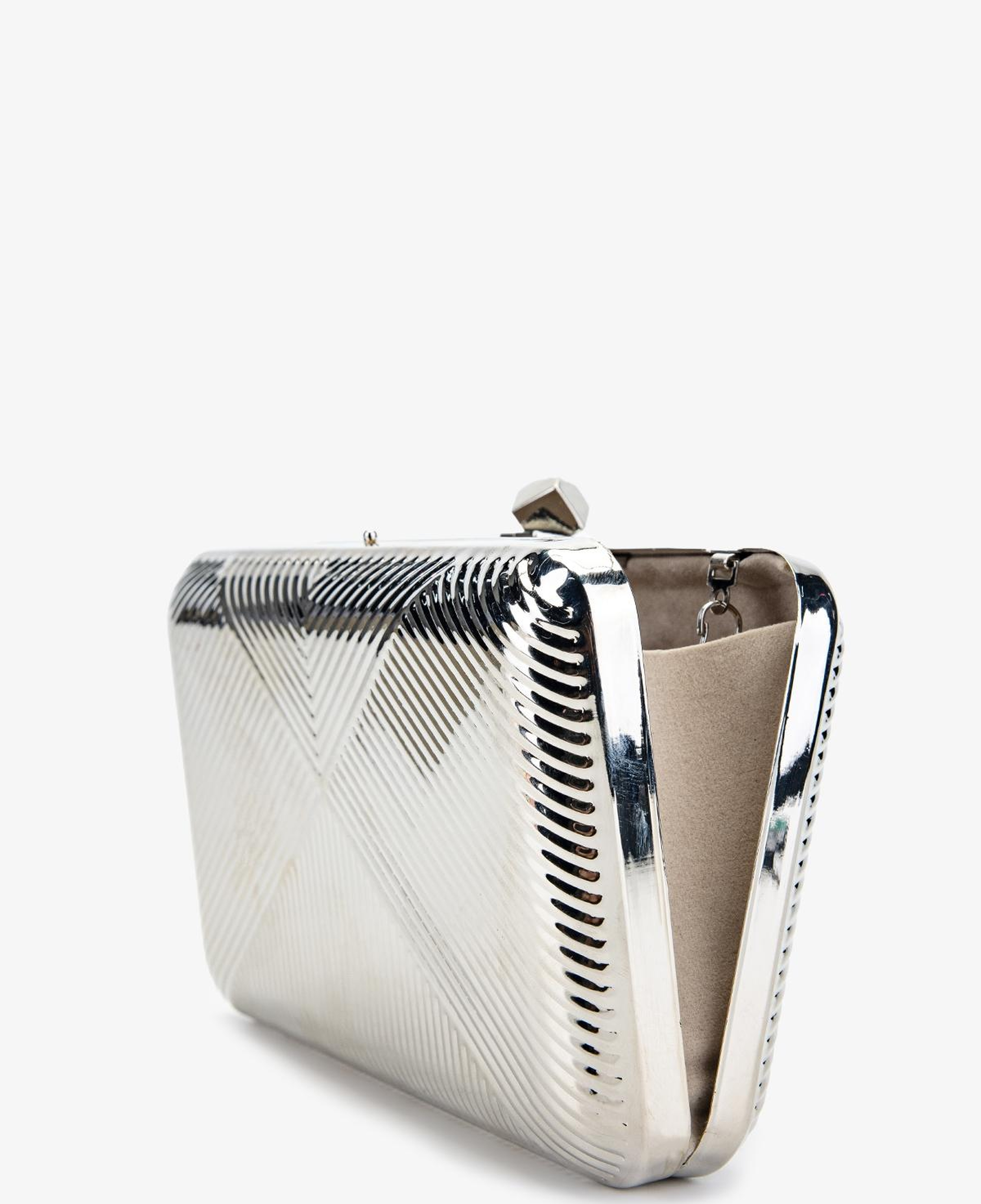 Valmenti Kadın Suni Deri Gri El Çantası