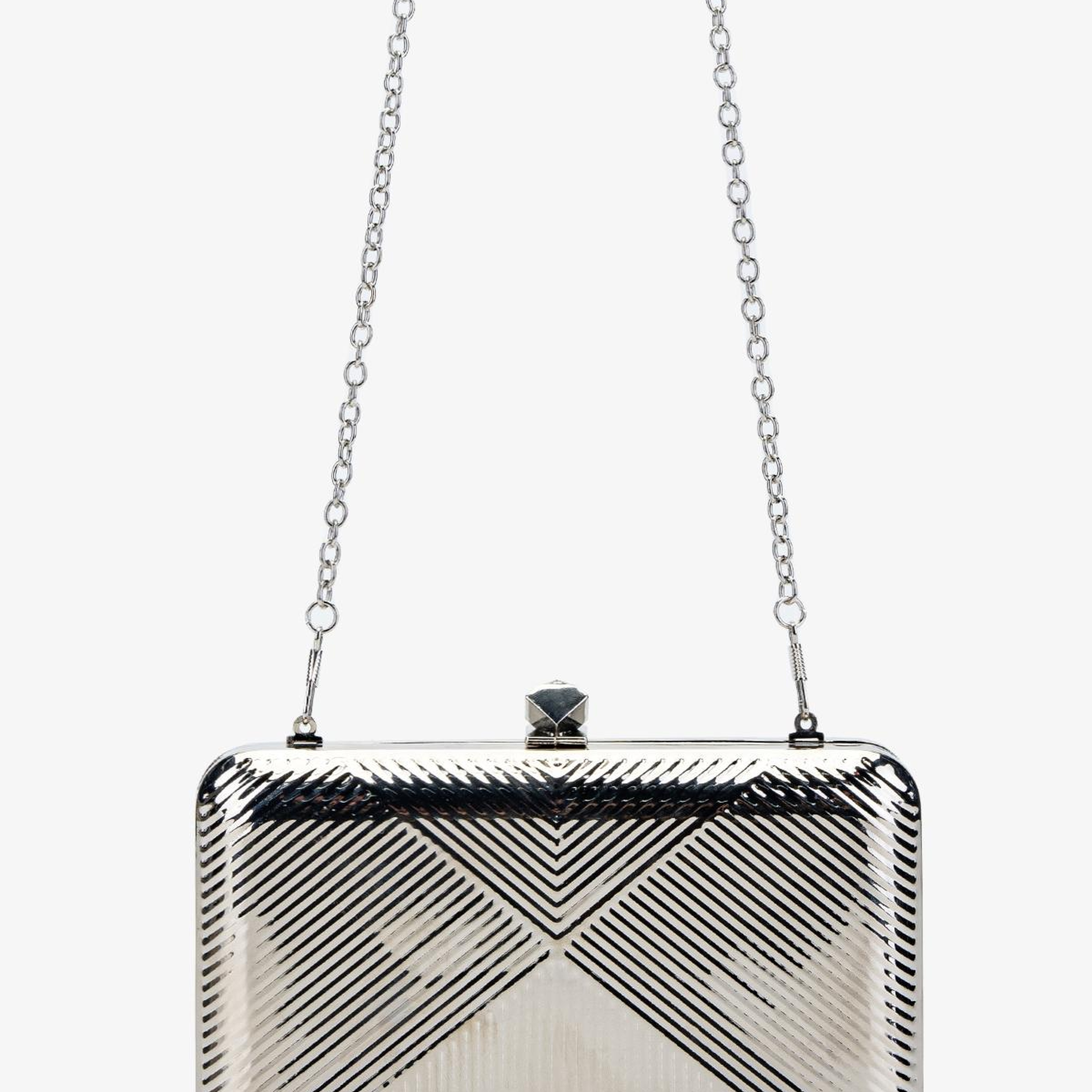 Valmenti Kadın Suni Deri Gri El Çantası