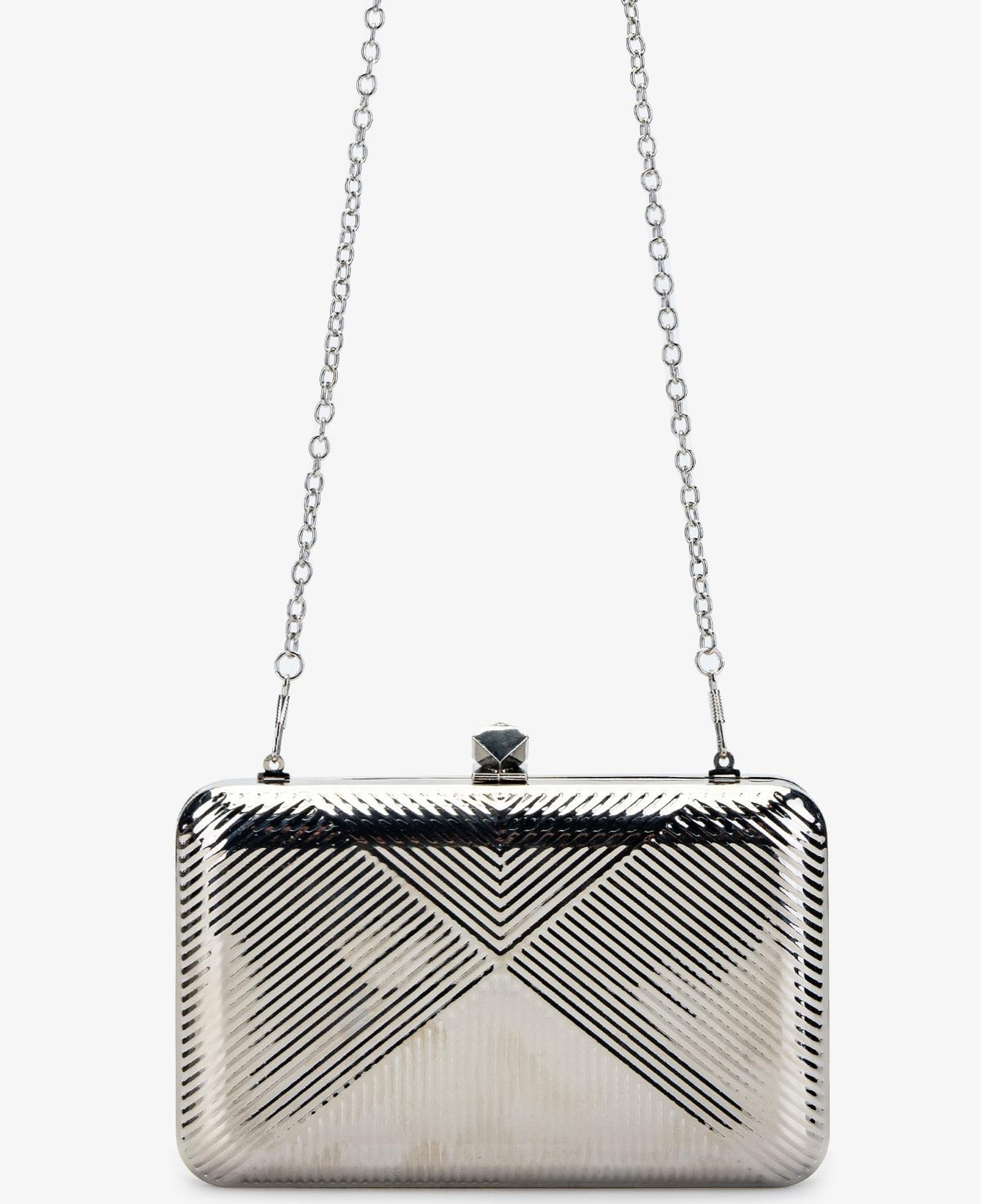 Valmenti Kadın Suni Deri Gri El Çantası