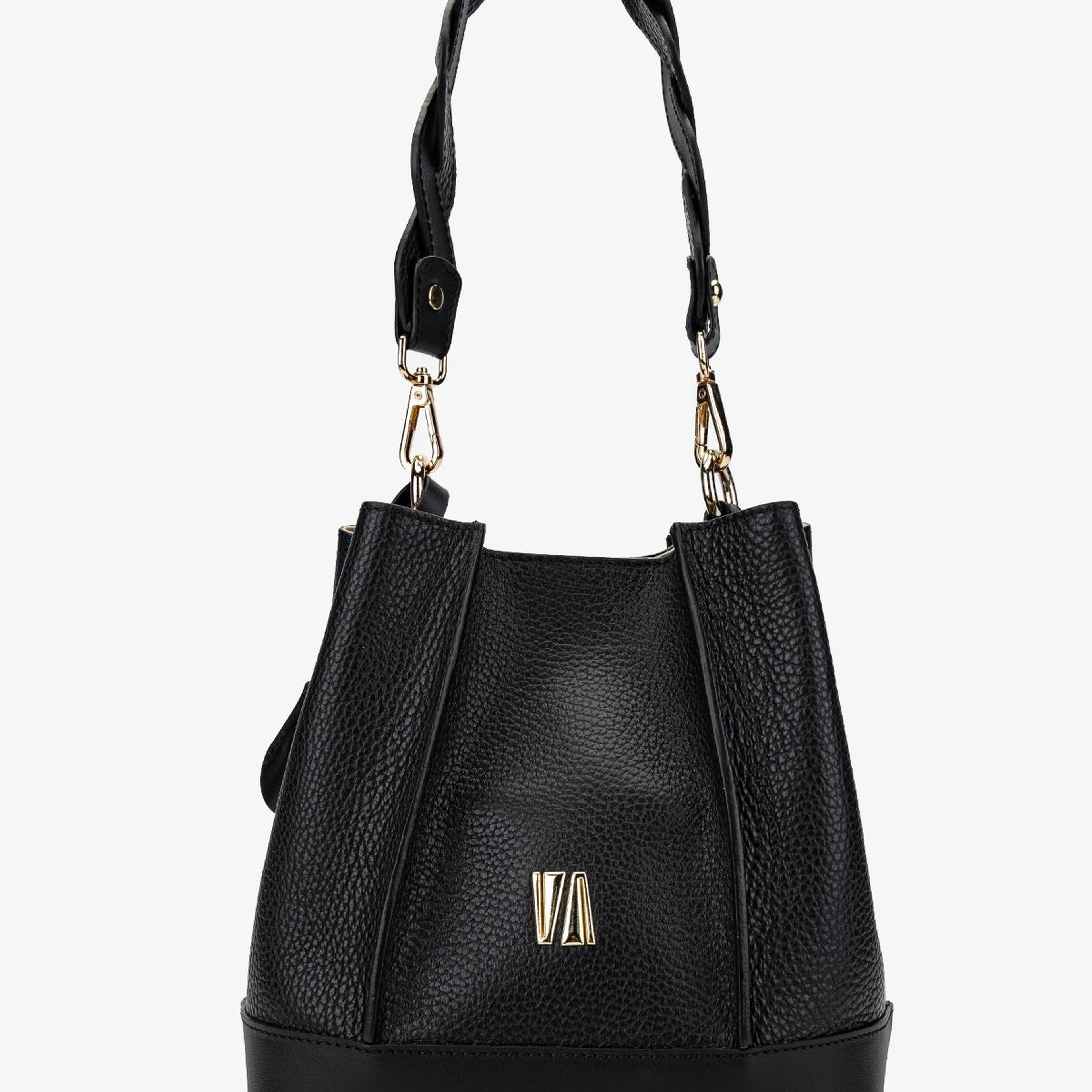 Valmenti Kadın Hakiki Deri Siyah Floter Omuz Çanta