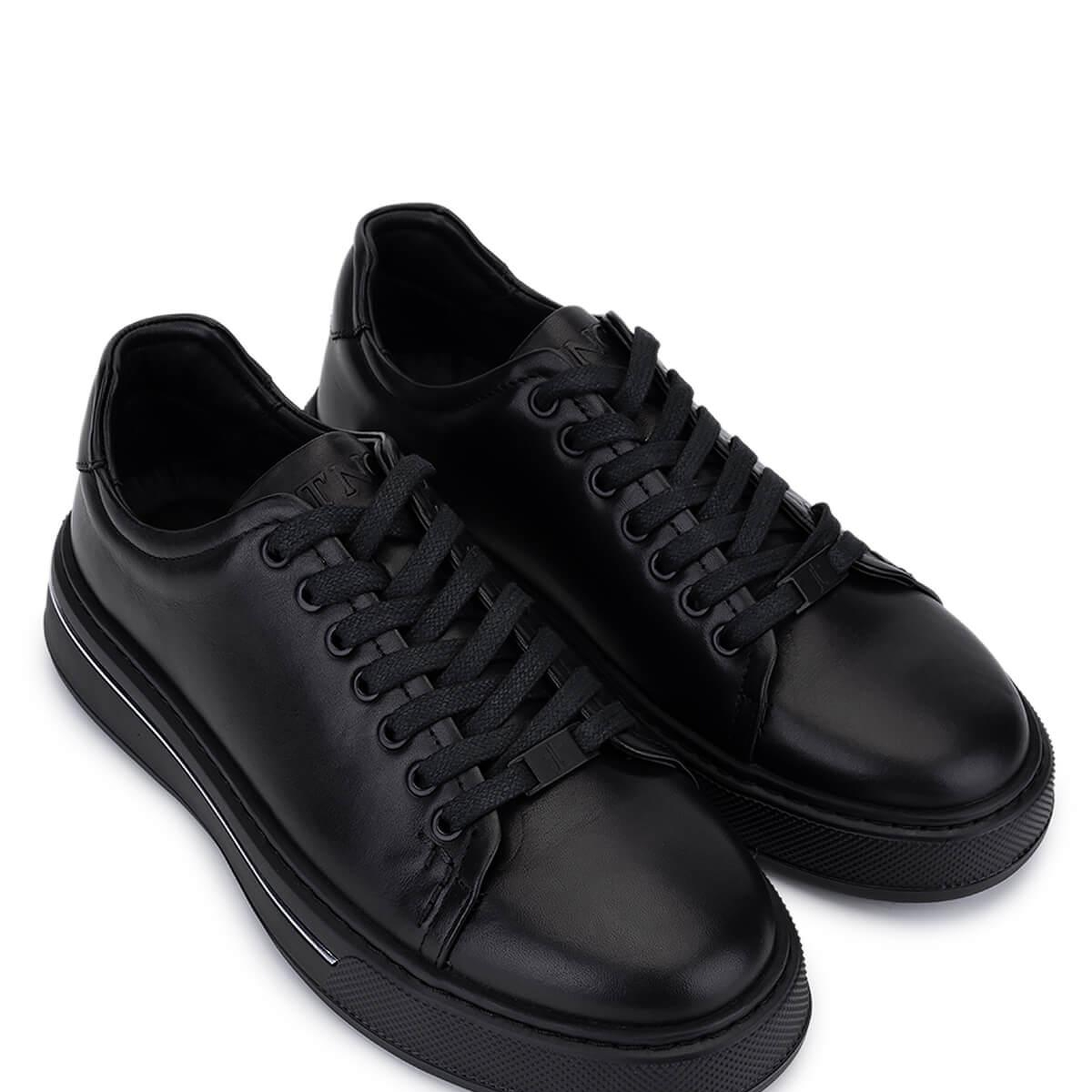 Tamer Tanca Erkek Siyah Deri Sneakers & Spor Ayakkabı