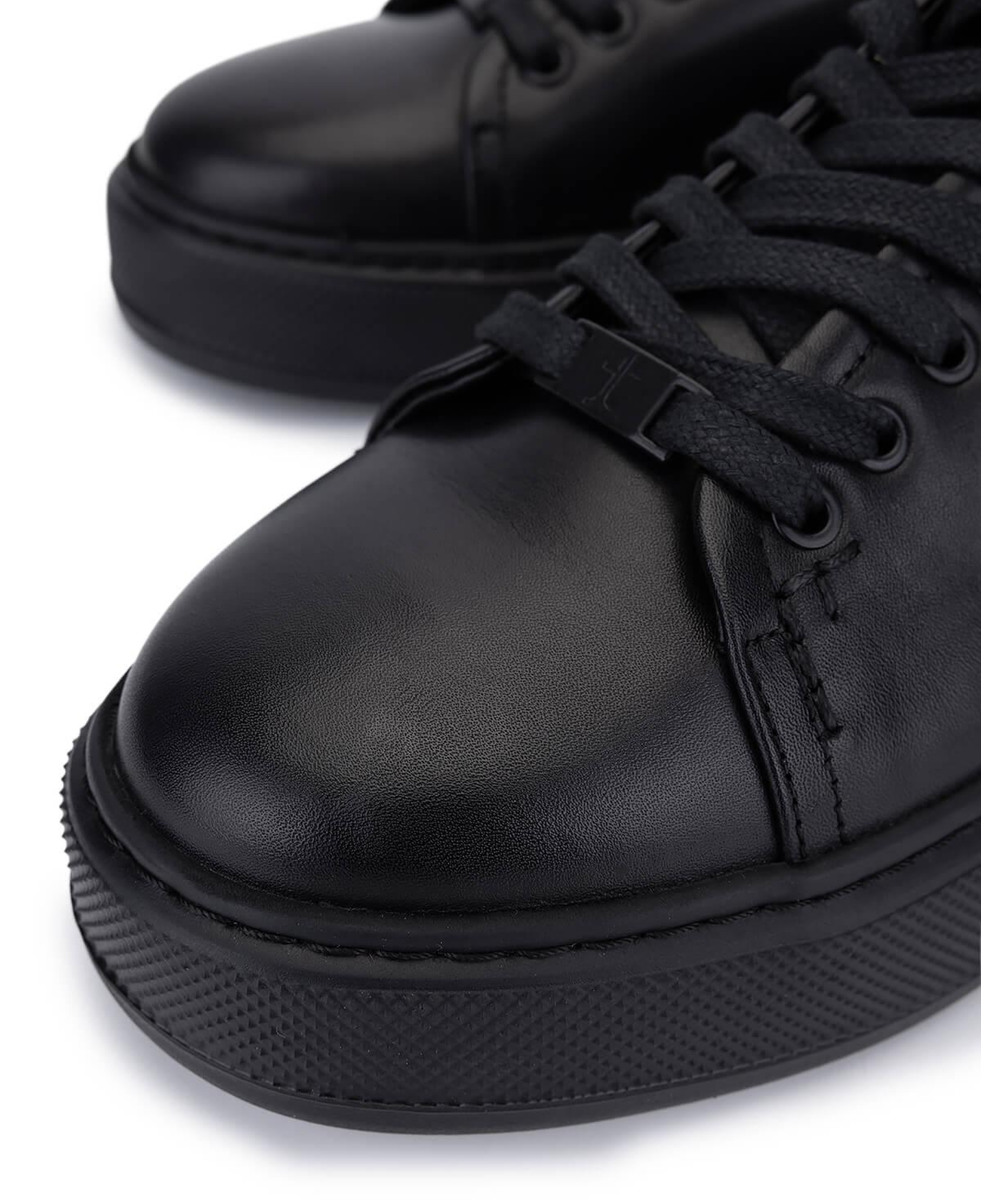 Tamer Tanca Erkek Siyah Deri Sneakers & Spor Ayakkabı