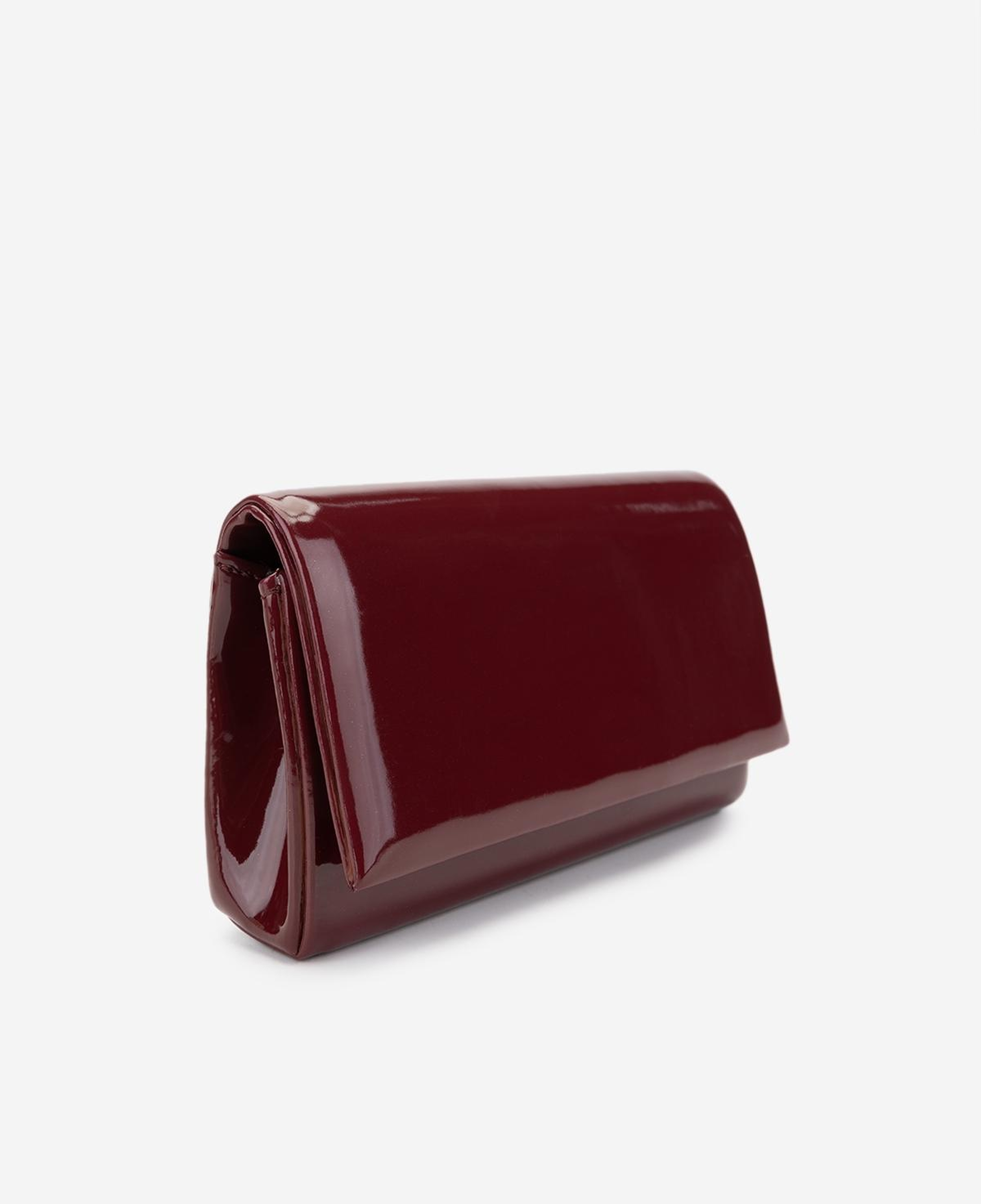 Valmenti Kadın Suni Deri Bordo Rugan Abiye Çanta