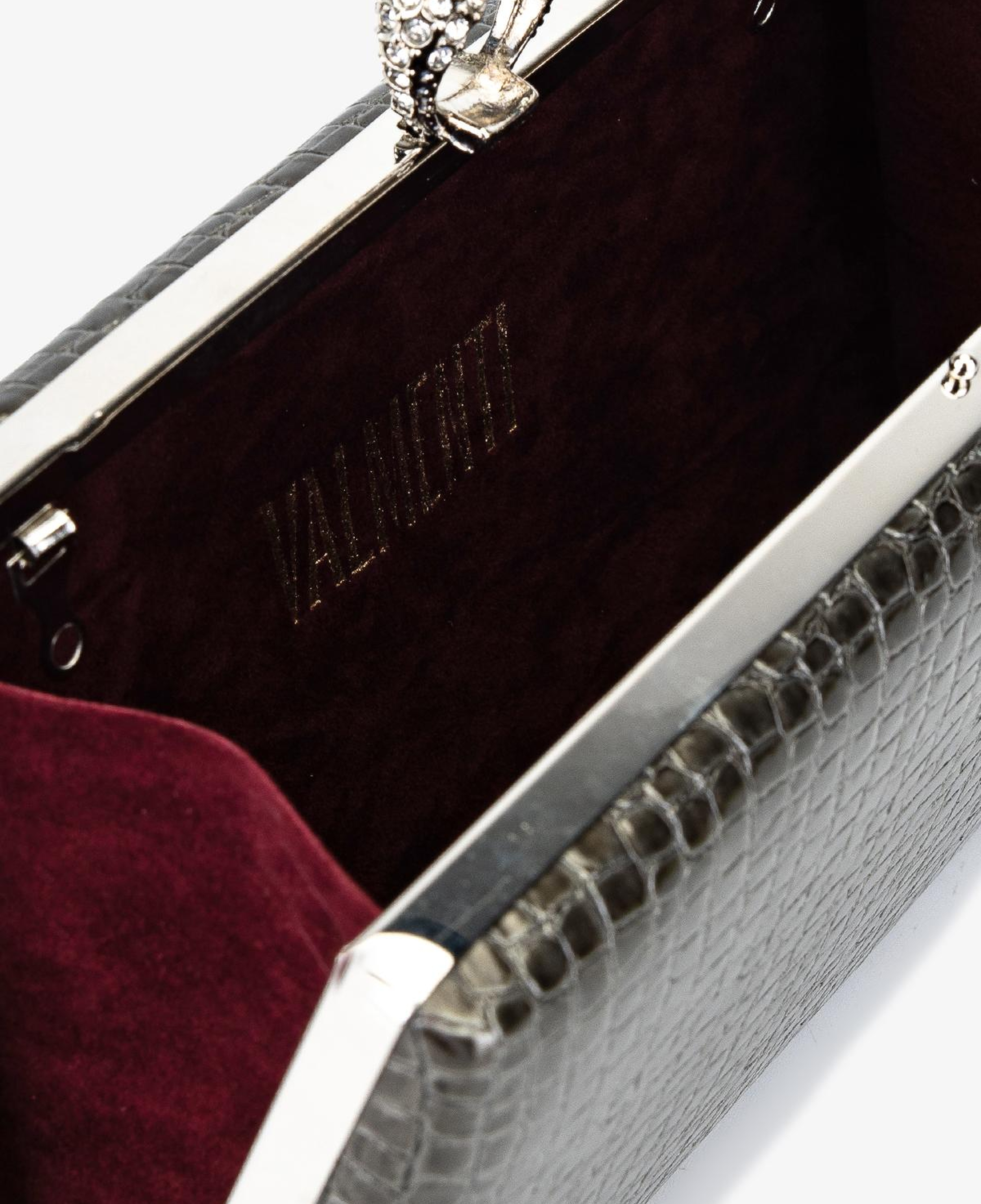 Valmenti Kadın Vegan Gri Abiye Çanta