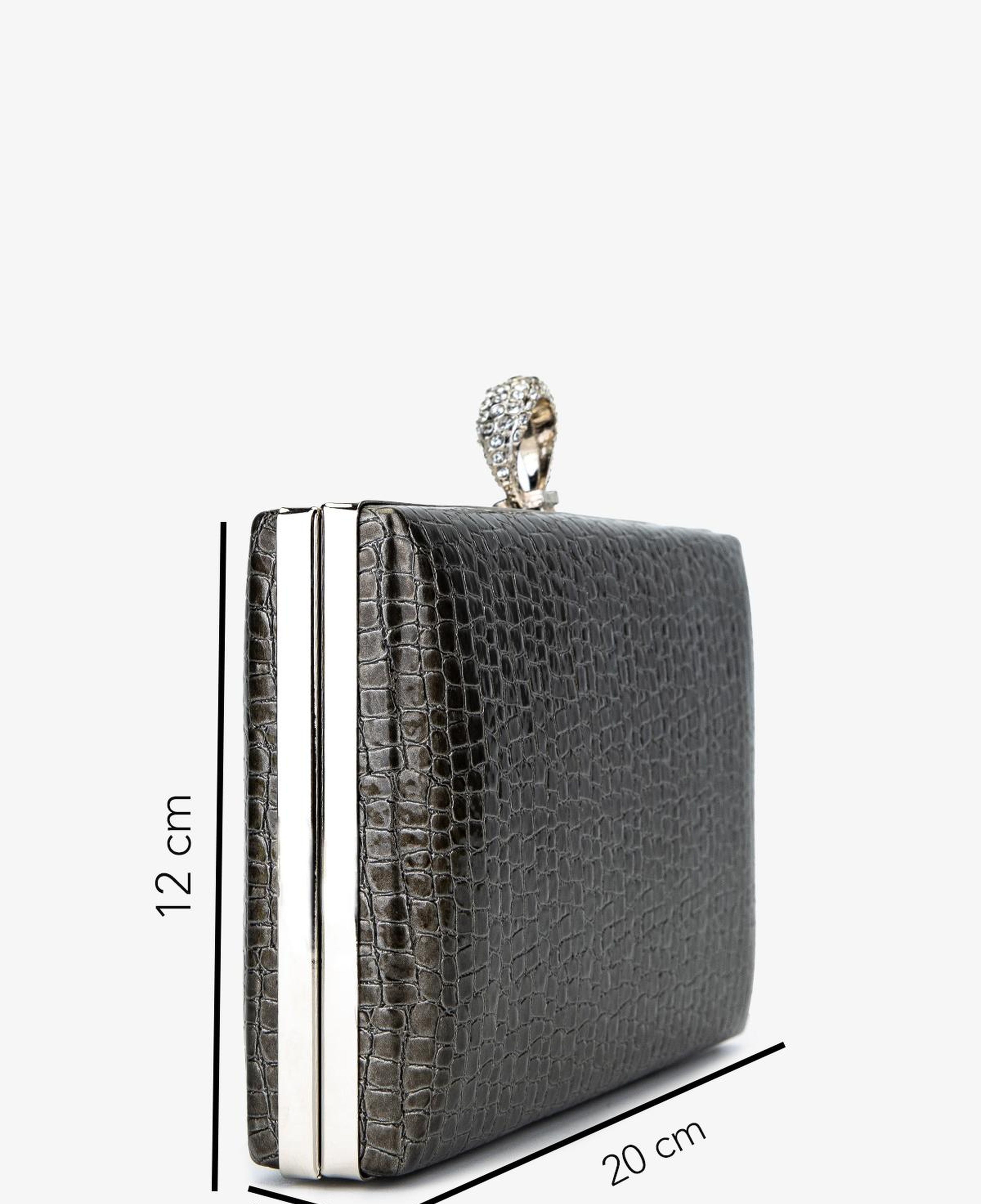 Valmenti Kadın Vegan Gri Abiye Çanta