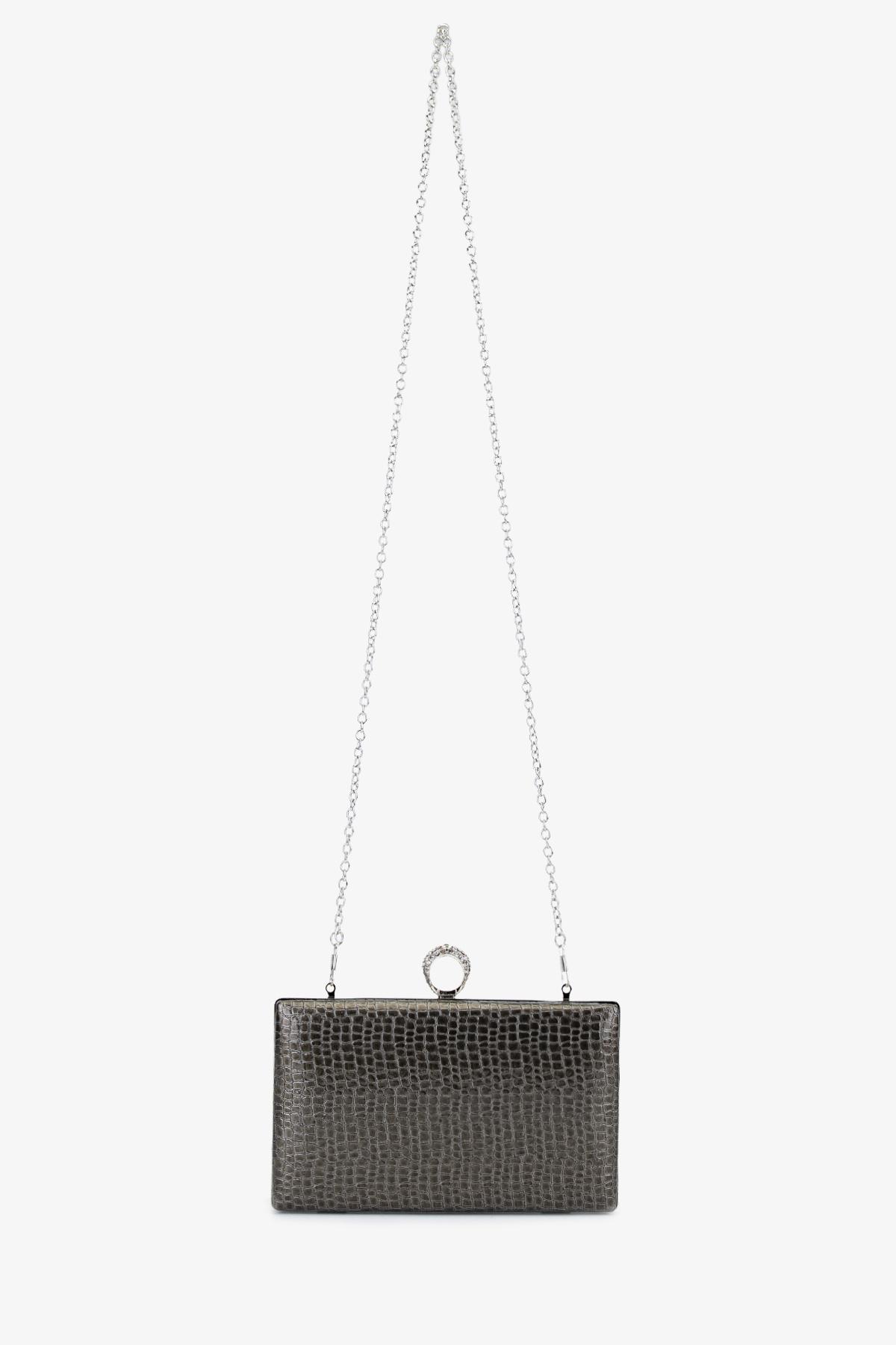 Valmenti Kadın Vegan Gri Abiye Çanta