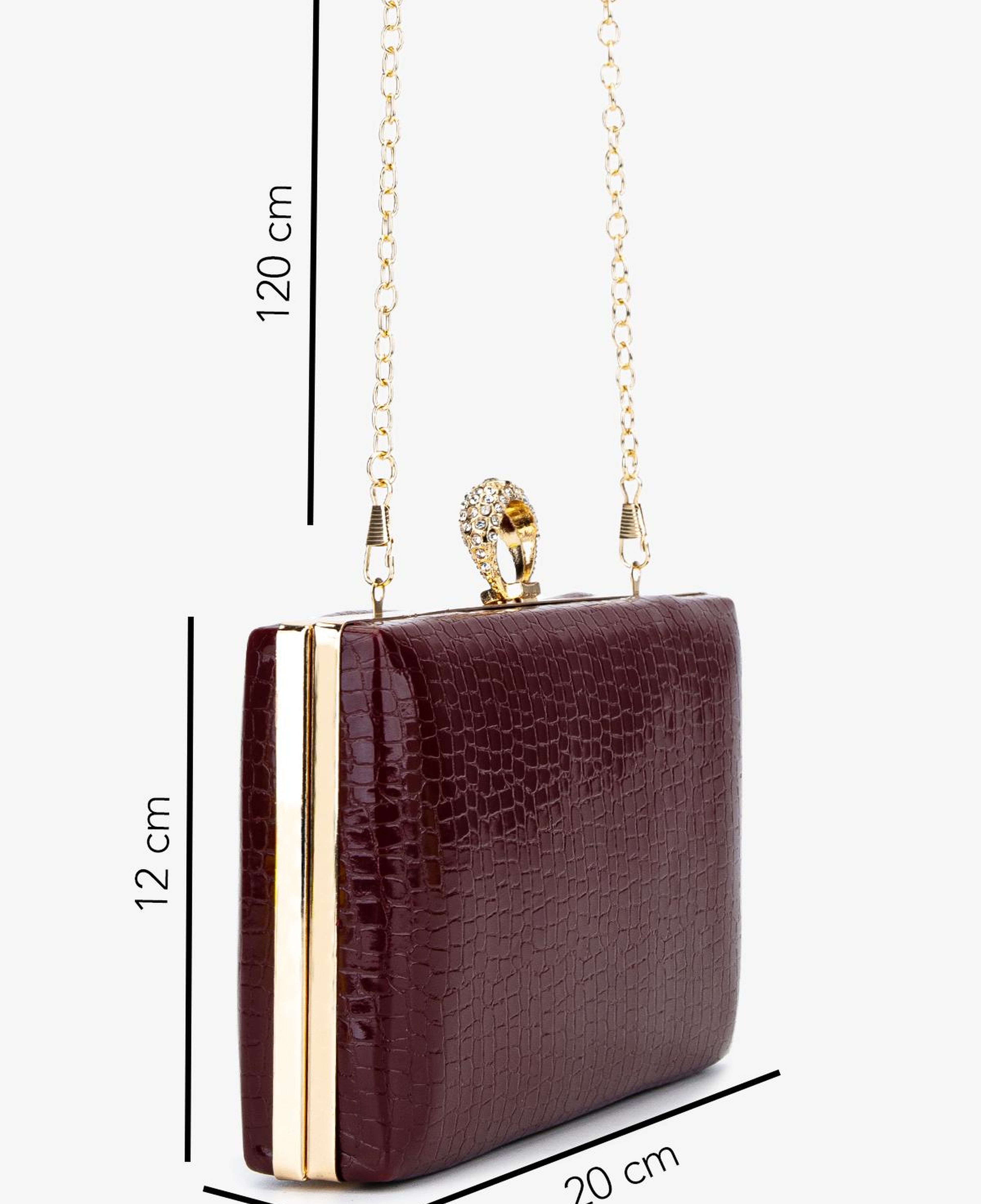 Valmenti Kadın Vegan Bordo Abiye Çanta