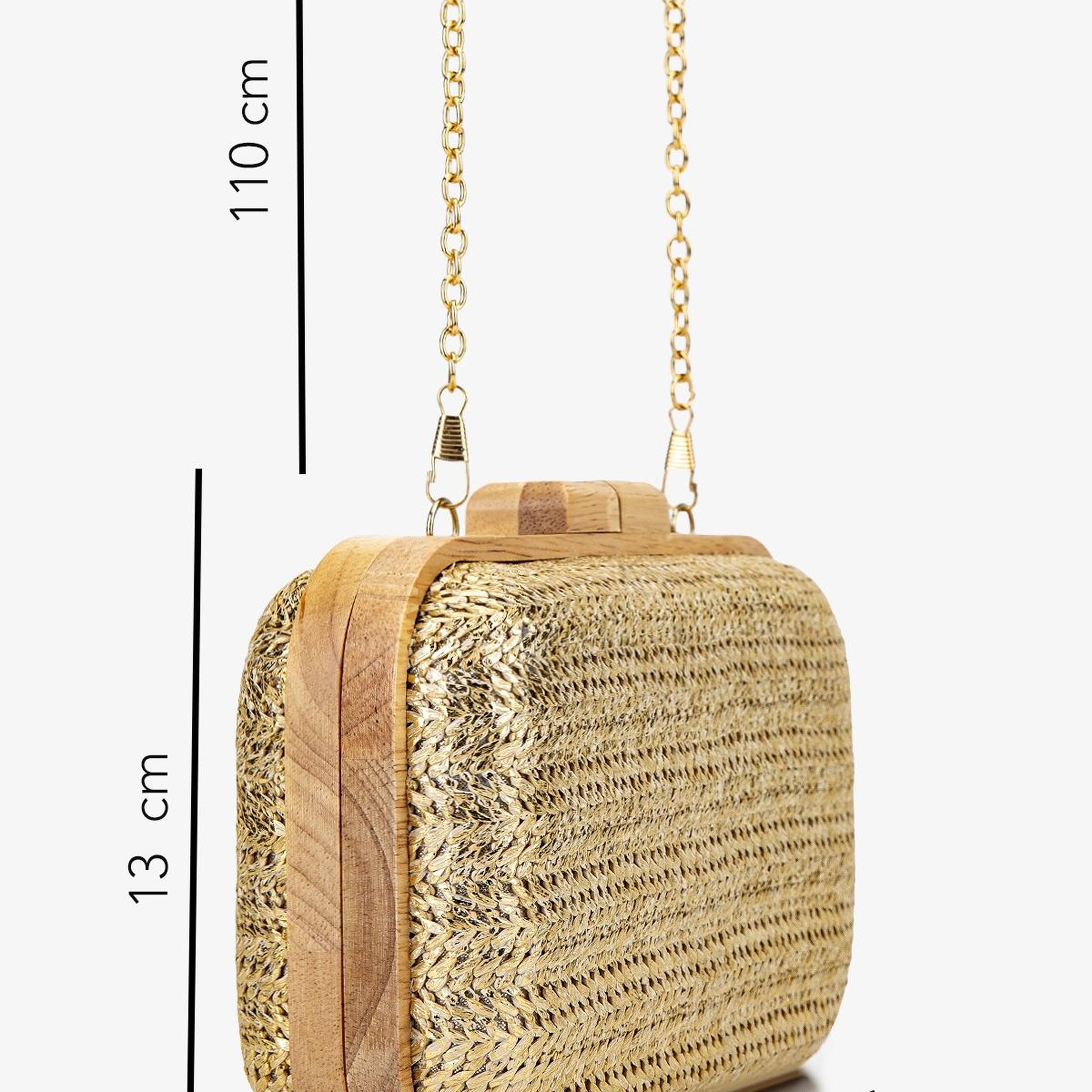 Valmenti Kadın Vegan Gold Abiye Çanta