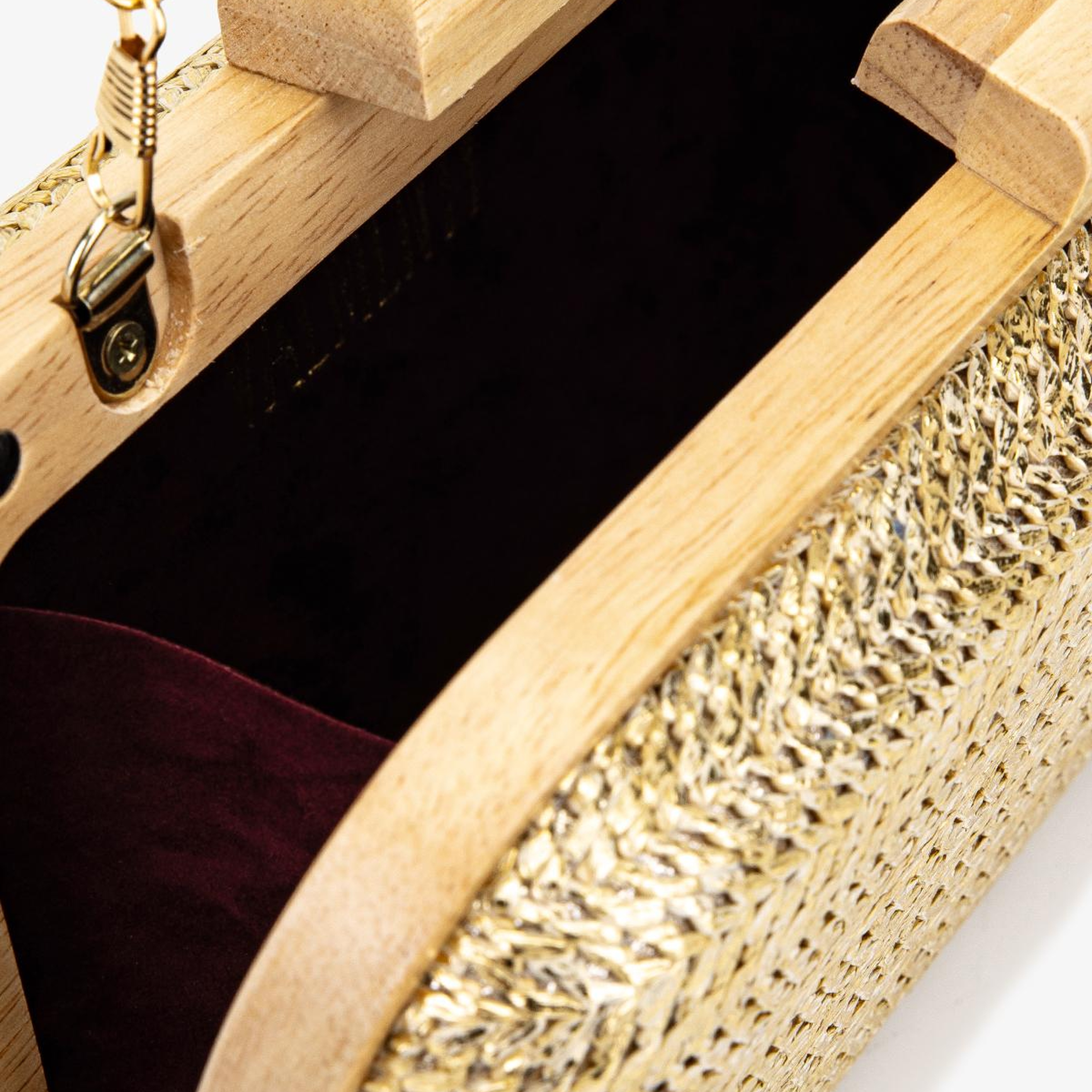 Valmenti Kadın Vegan Gold Abiye Çanta