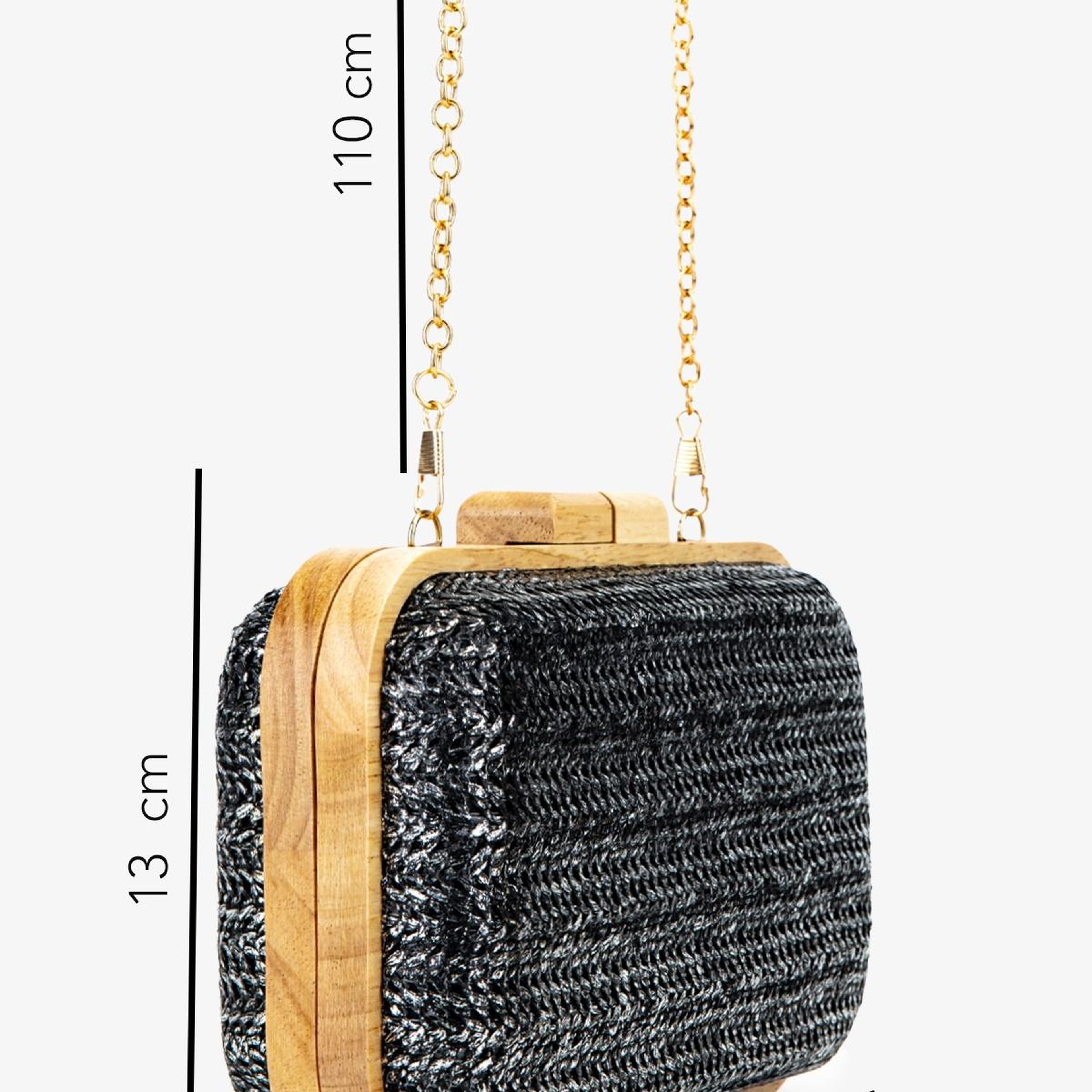 Valmenti Kadın Vegan Siyah Abiye Çanta