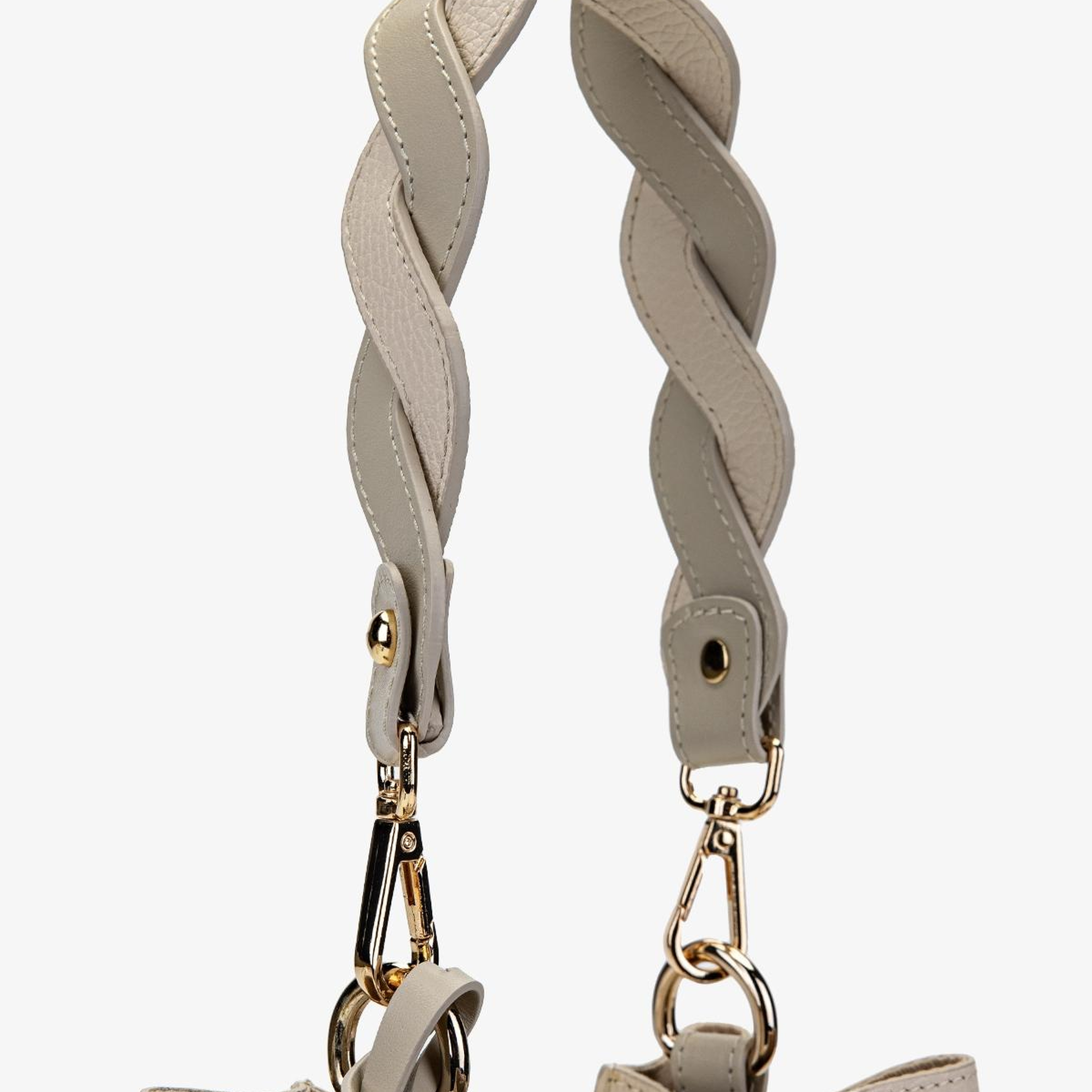 Valmenti Kadın Hakiki Deri Bej Floter Omuz Çanta