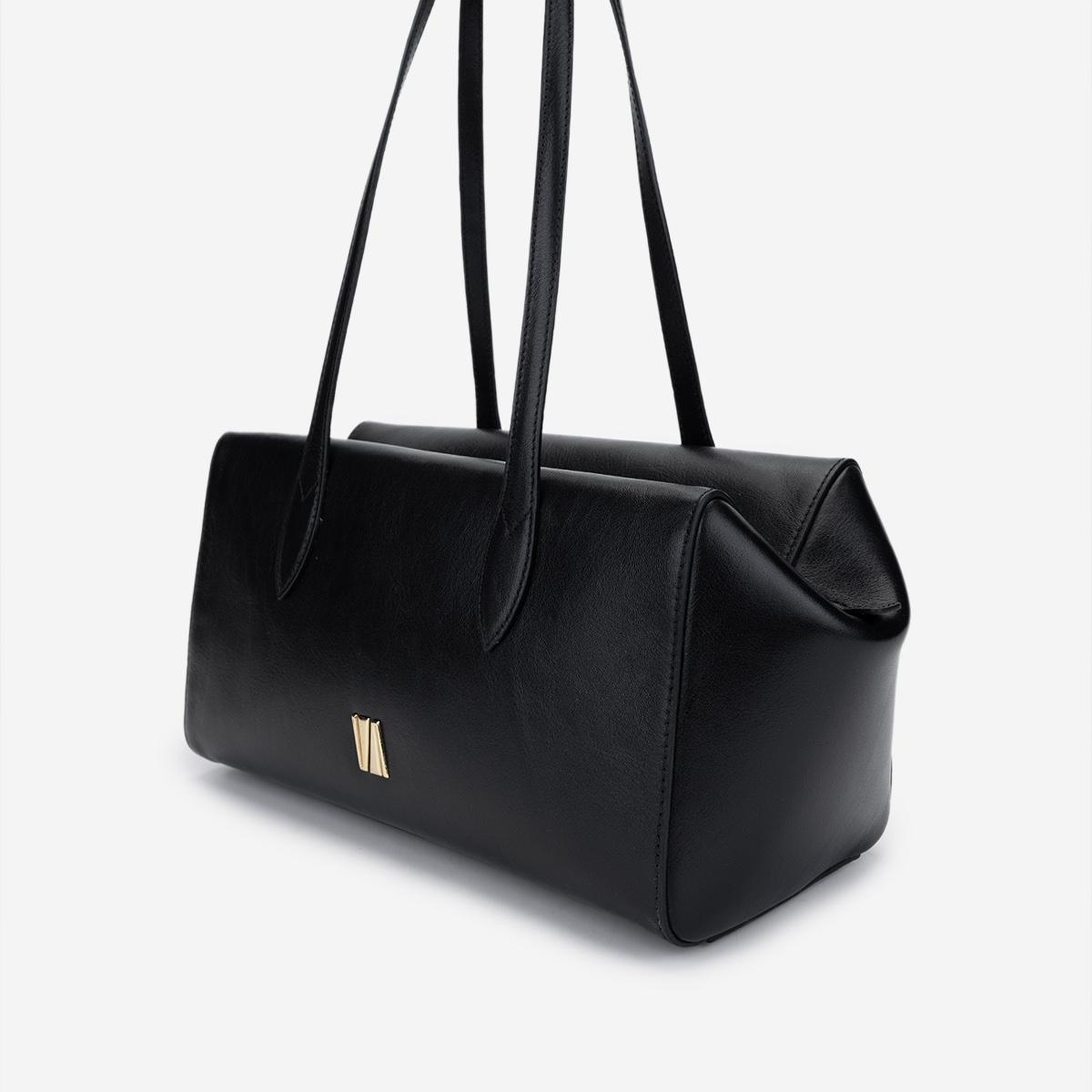 Valmenti Kadın Hakiki Deri Siyah Omuz Çanta