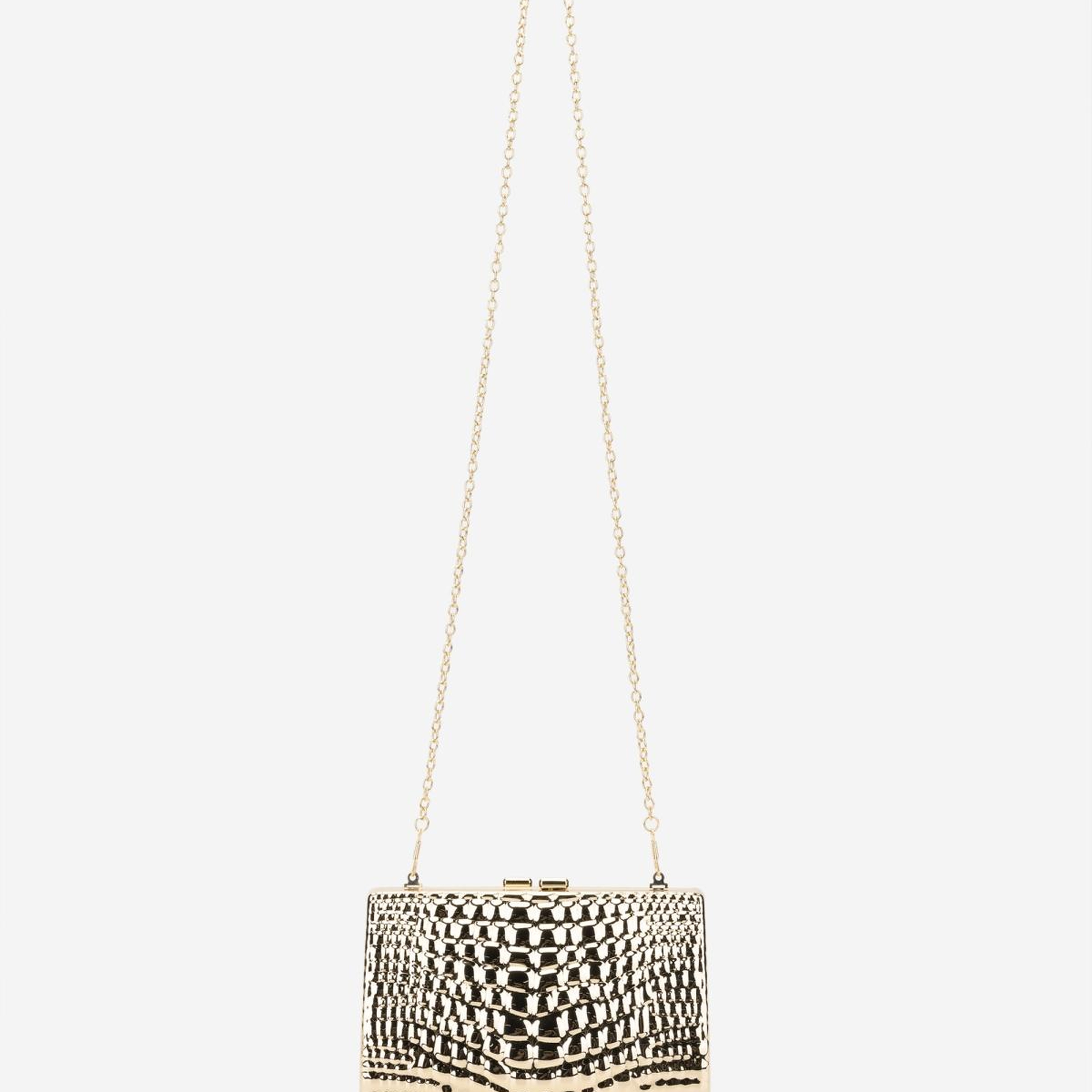 Valmenti Kadın Suni Deri Sarı Abiye Çanta