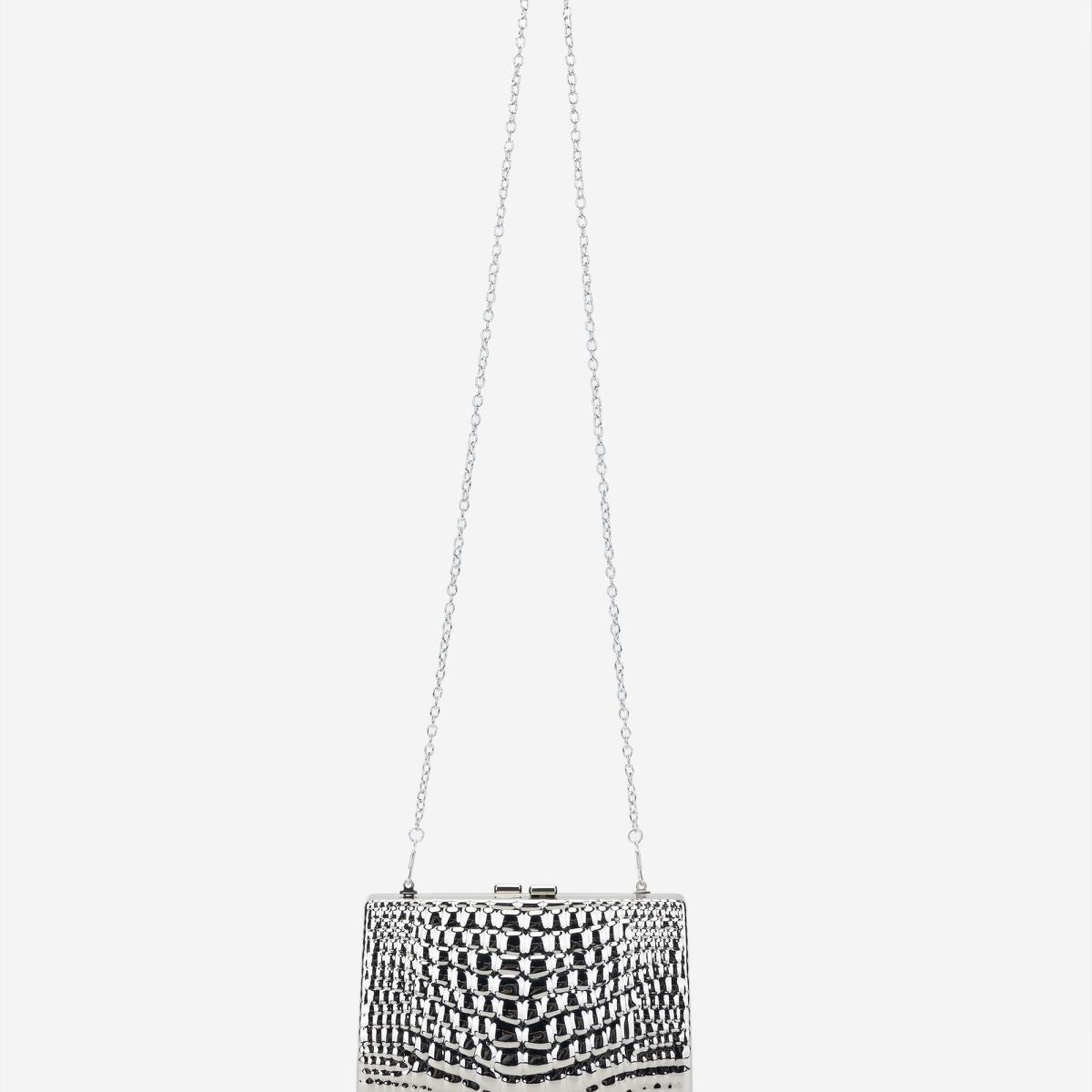 Valmenti Kadın Suni Deri Gri Abiye Çanta