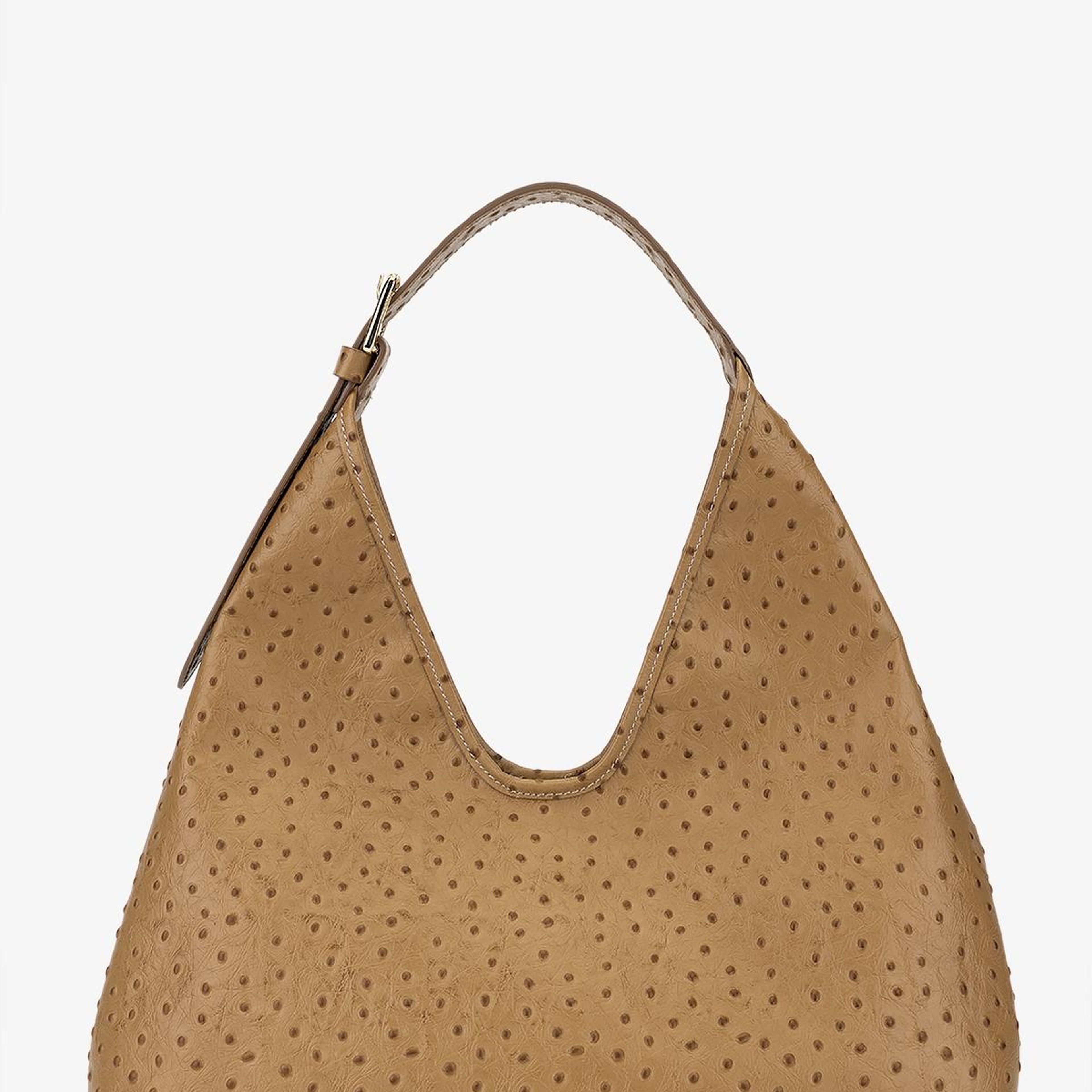 Valmenti Kadın Hakiki Deri Bej Omuz Çanta