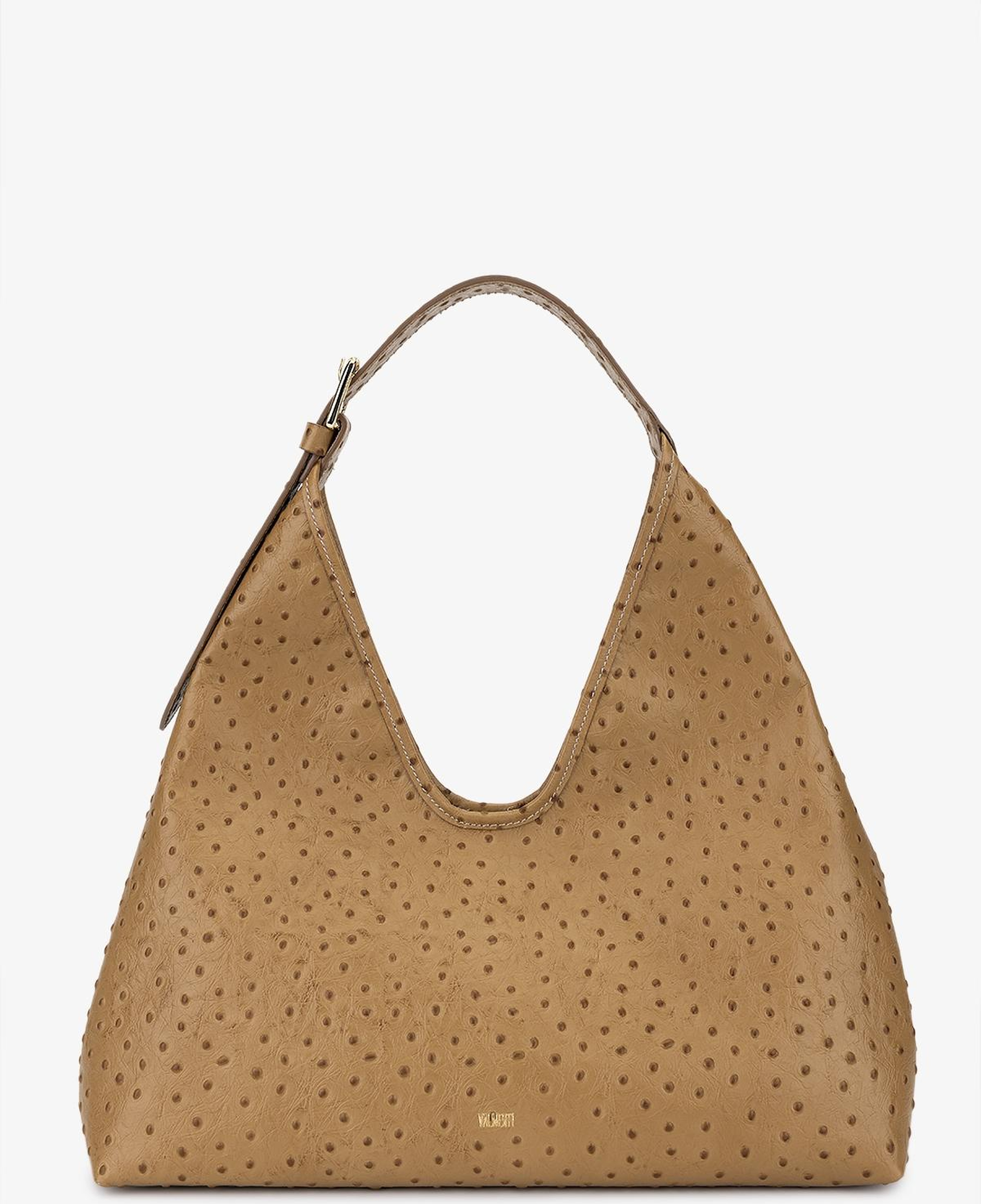Valmenti Kadın Hakiki Deri Bej Omuz Çanta
