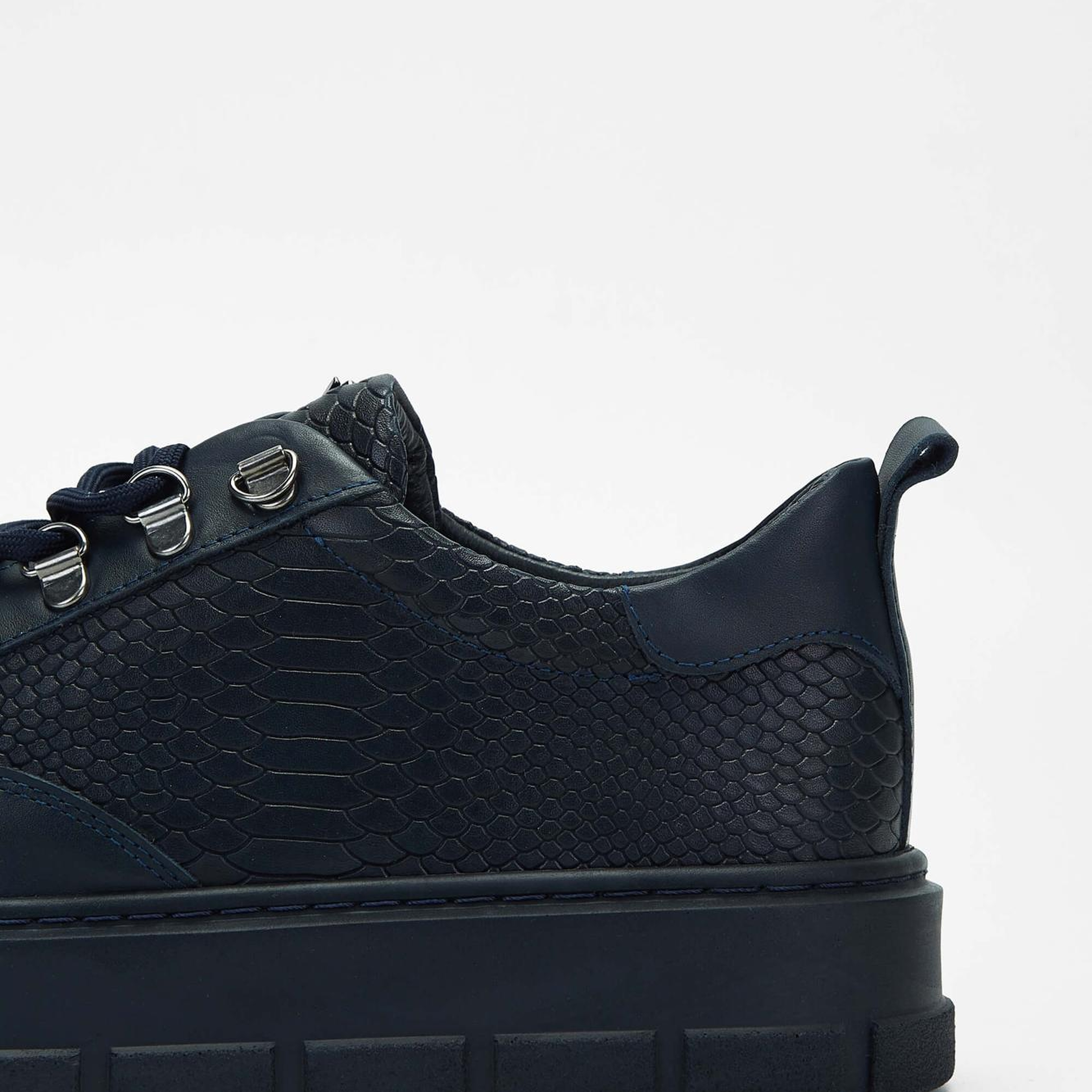 Tamer Tanca Erkek Hakiki Deri Lacivert Sneakers & Spor Ayakkabı