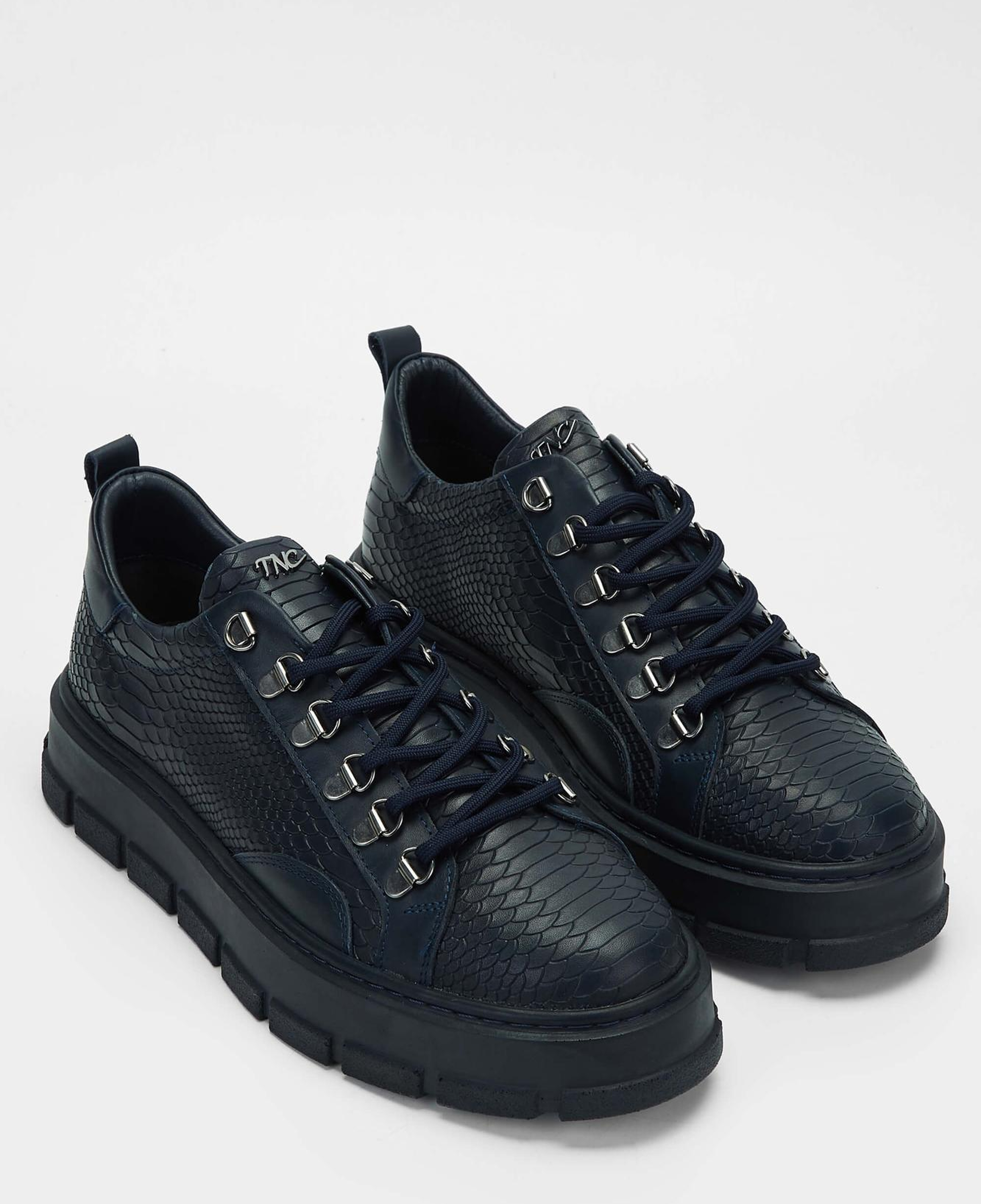 Tamer Tanca Erkek Hakiki Deri Lacivert Sneakers & Spor Ayakkabı