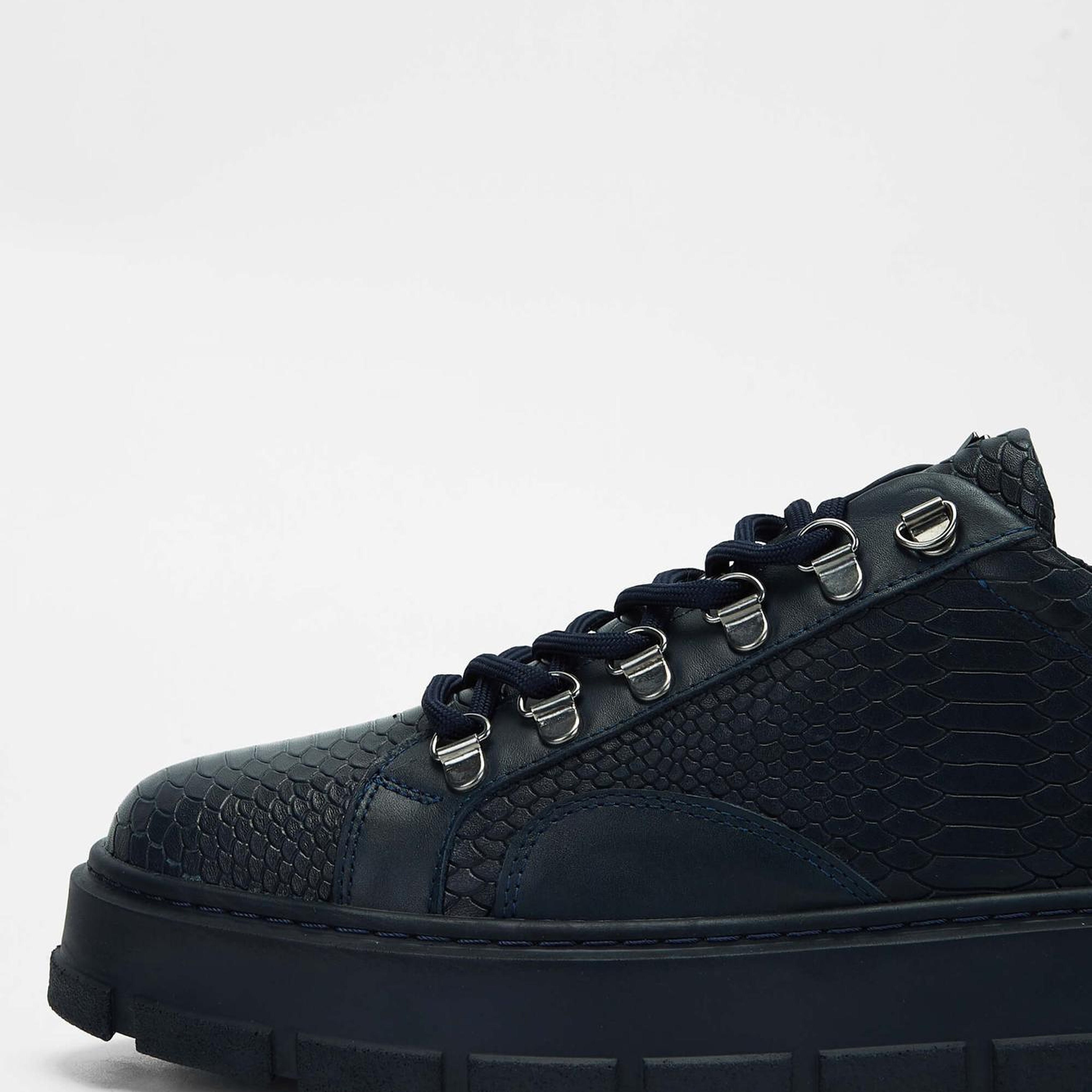 Tamer Tanca Erkek Hakiki Deri Lacivert Sneakers & Spor Ayakkabı