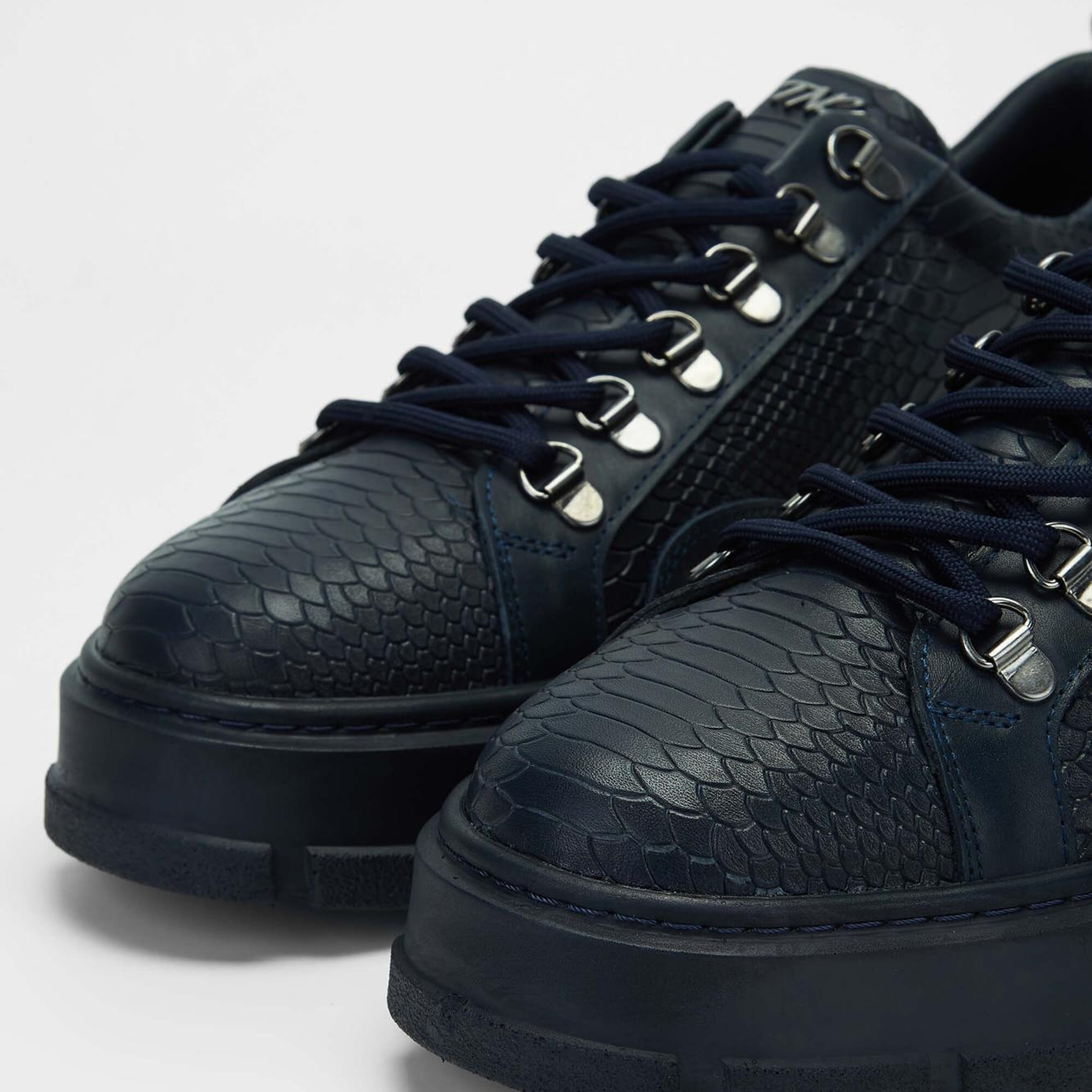 Tamer Tanca Erkek Hakiki Deri Lacivert Sneakers & Spor Ayakkabı