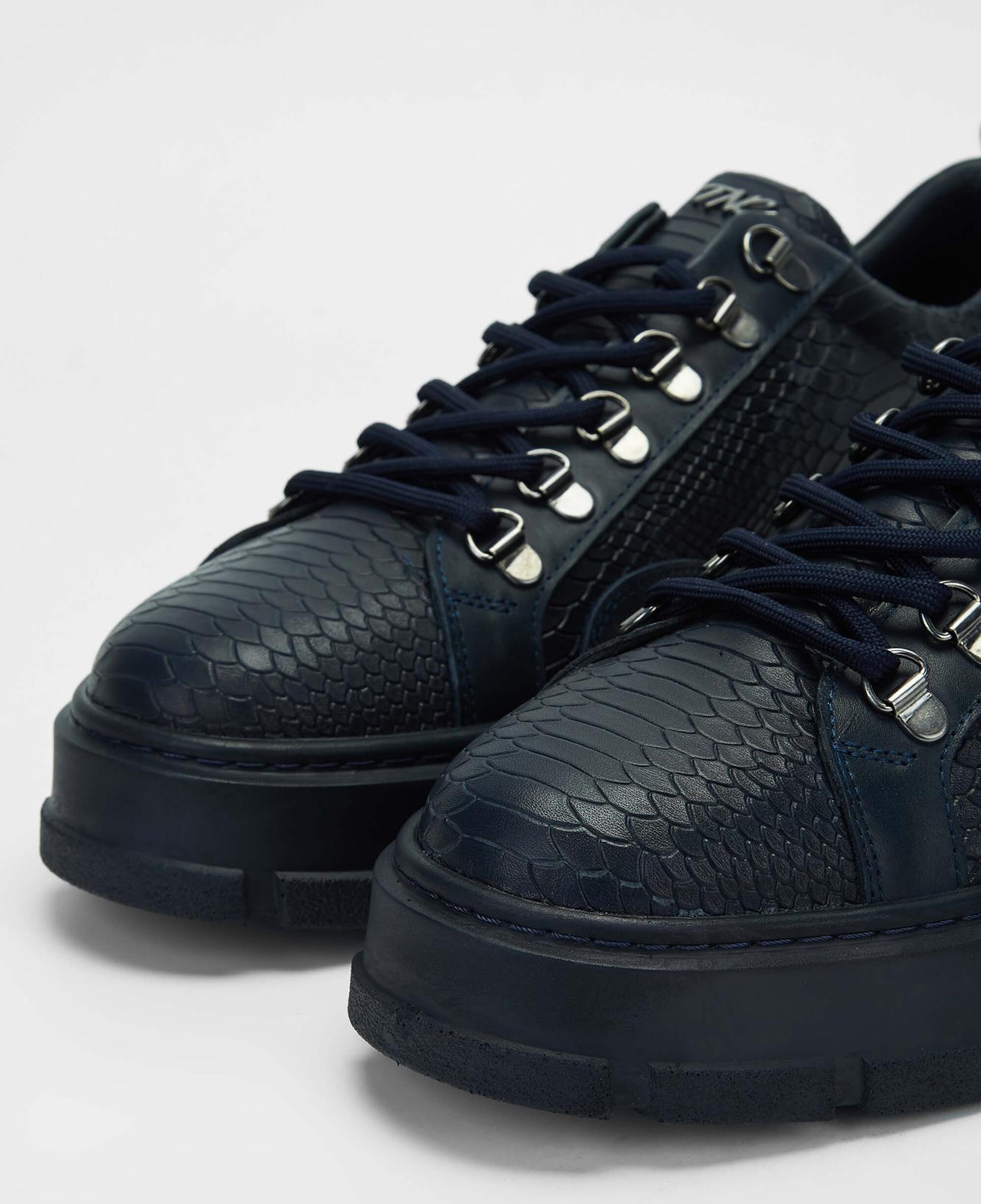 Tamer Tanca Erkek Hakiki Deri Lacivert Sneakers & Spor Ayakkabı