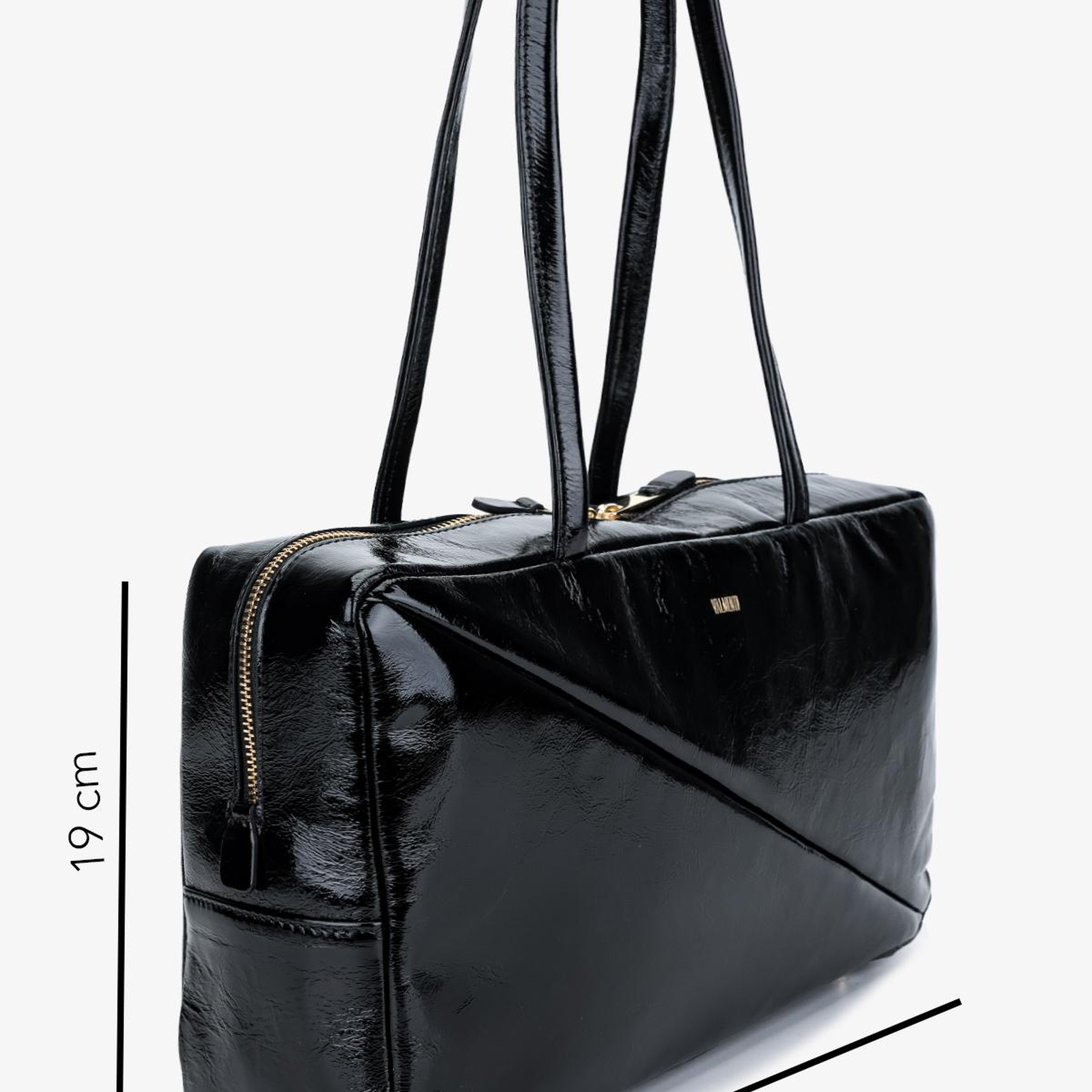 Valmenti Kadın Hakiki Deri Siyah Omuz Çanta