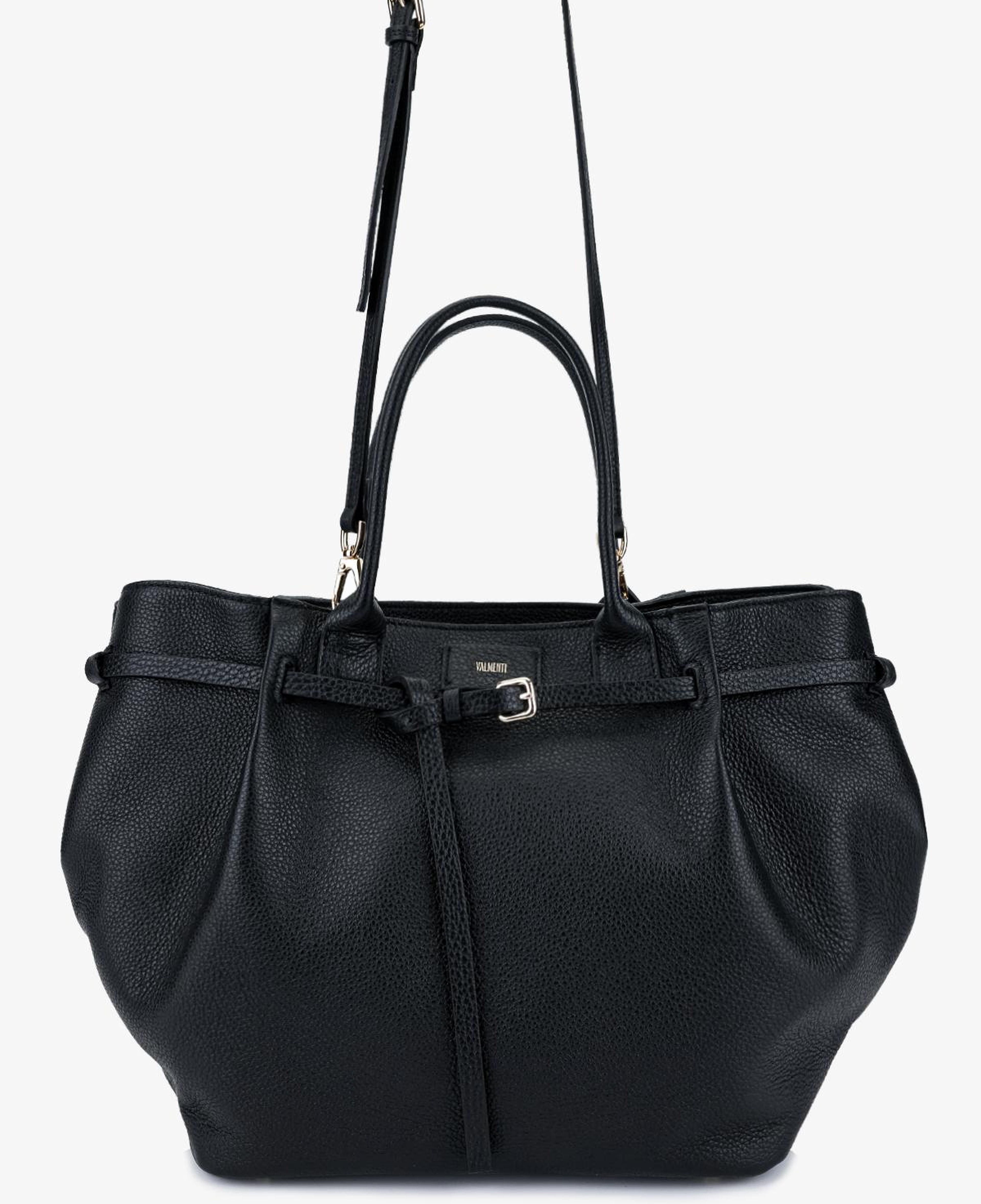 Valmenti Kadın Hakiki Deri Siyah Omuz Çanta