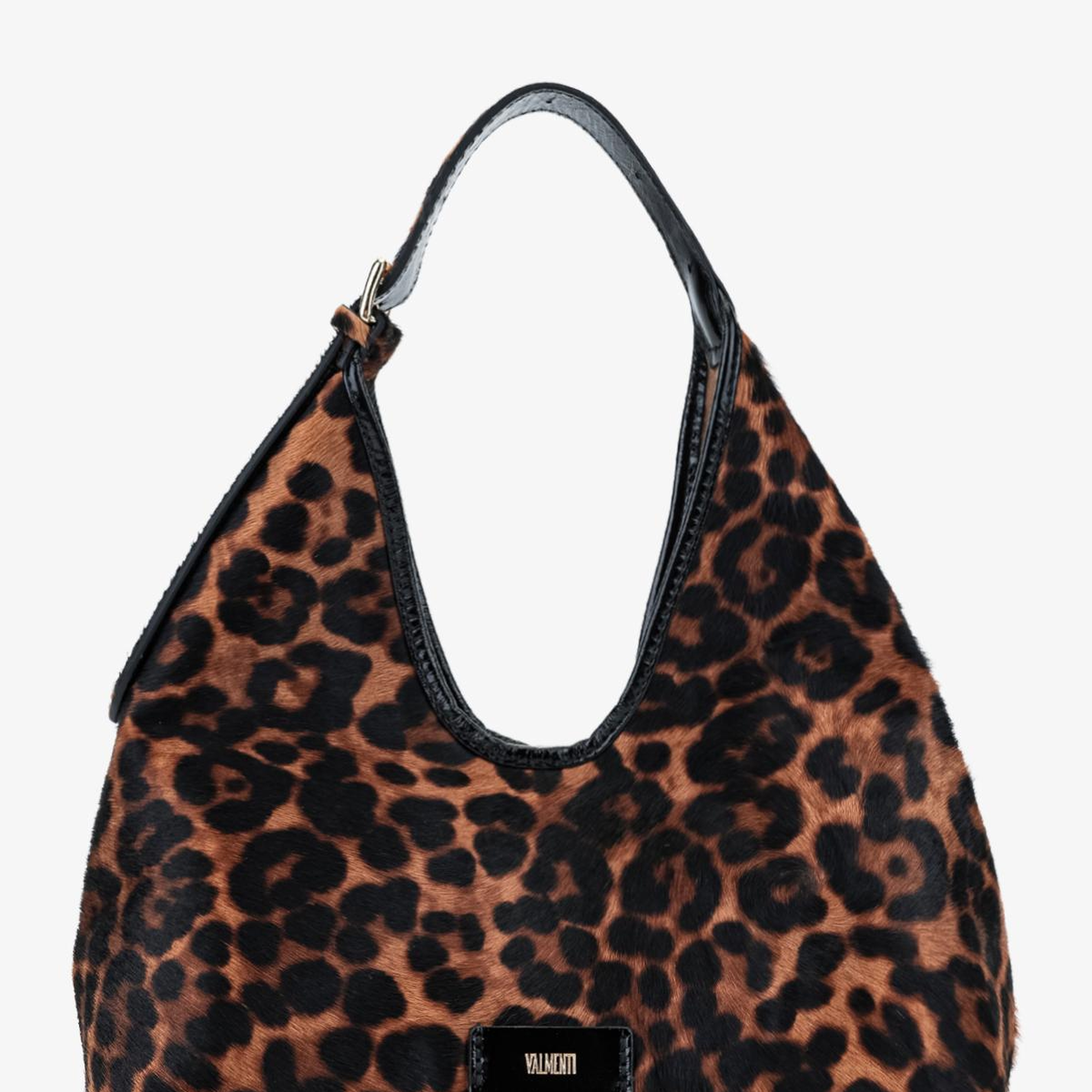 Valmenti Kadın Hakiki Deri Leopar Kol Çantası