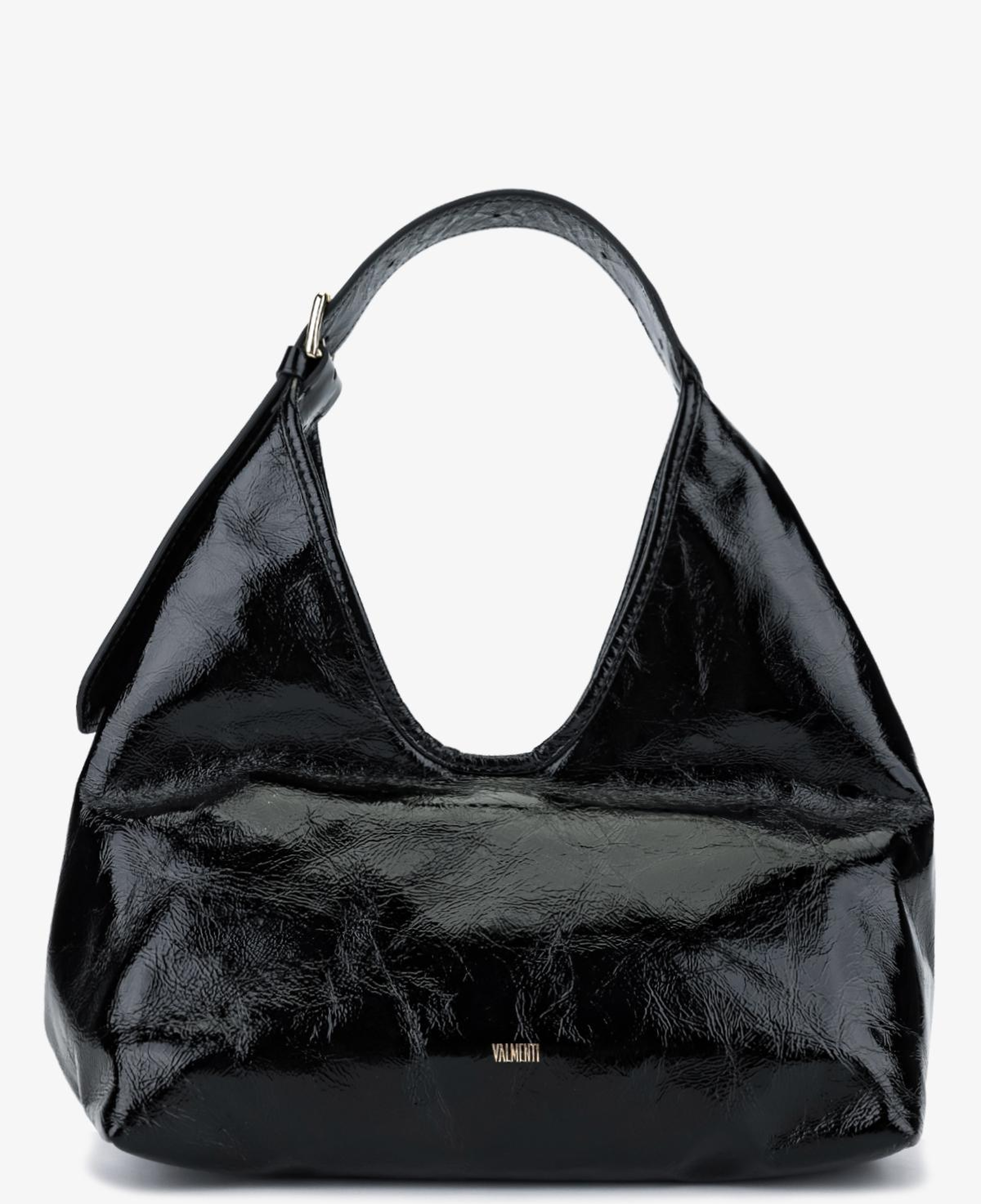 Valmenti Kadın Hakiki Deri Siyah Kol Çantası