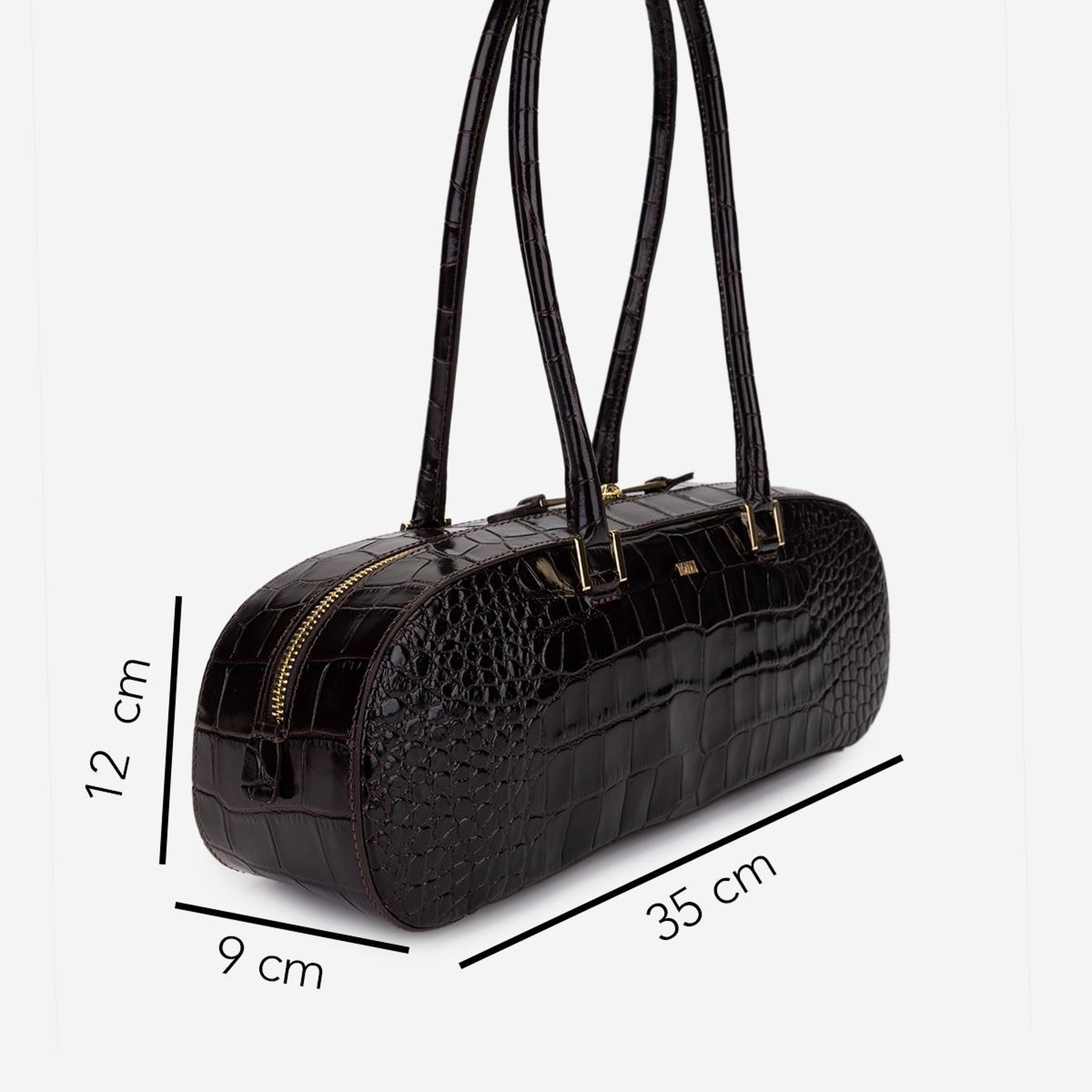 Valmenti Kadın Hakiki Deri Kahverengi Omuz Çanta