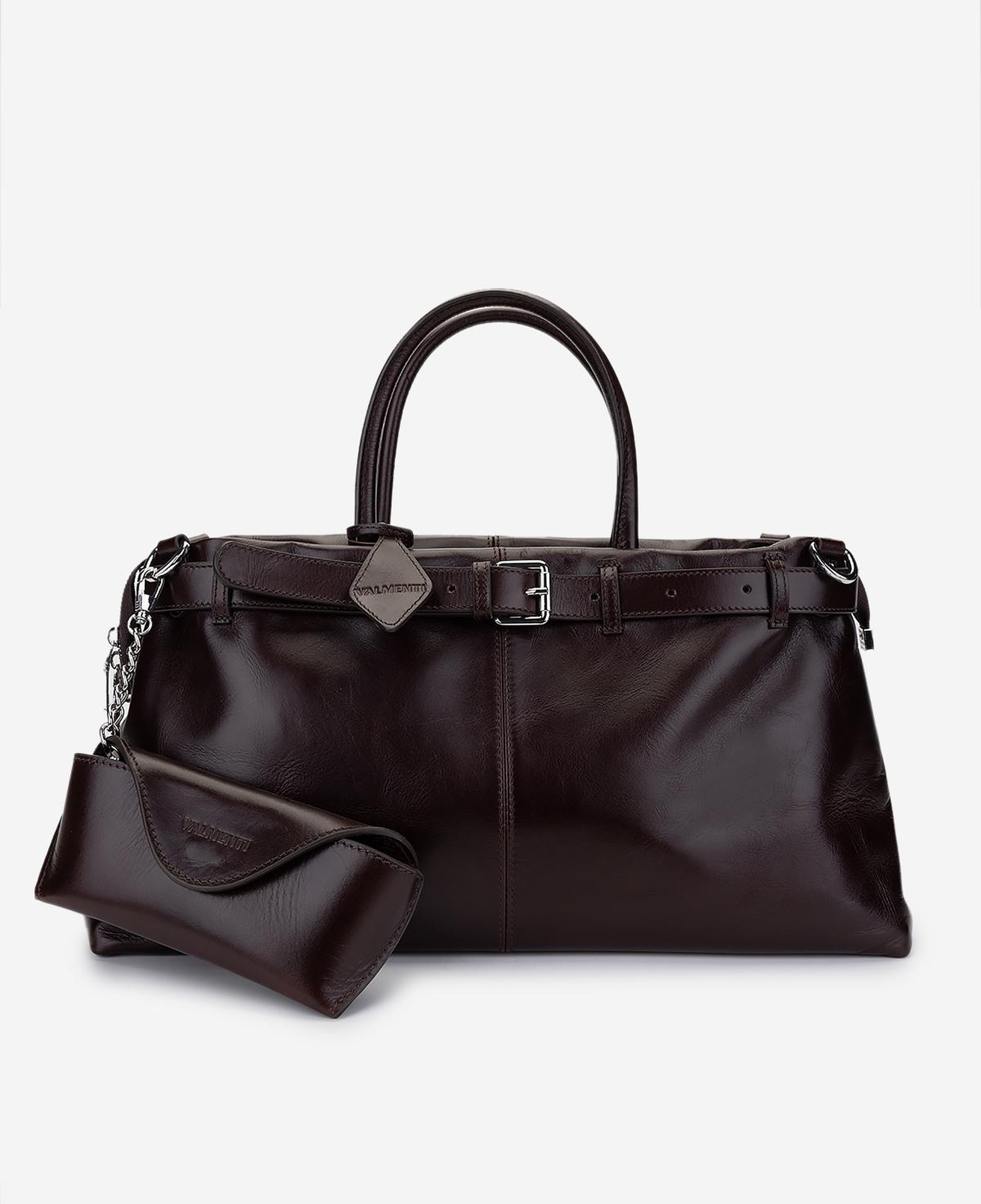 Valmenti Kadın Hakiki Deri Kahverengi Kol Çantası