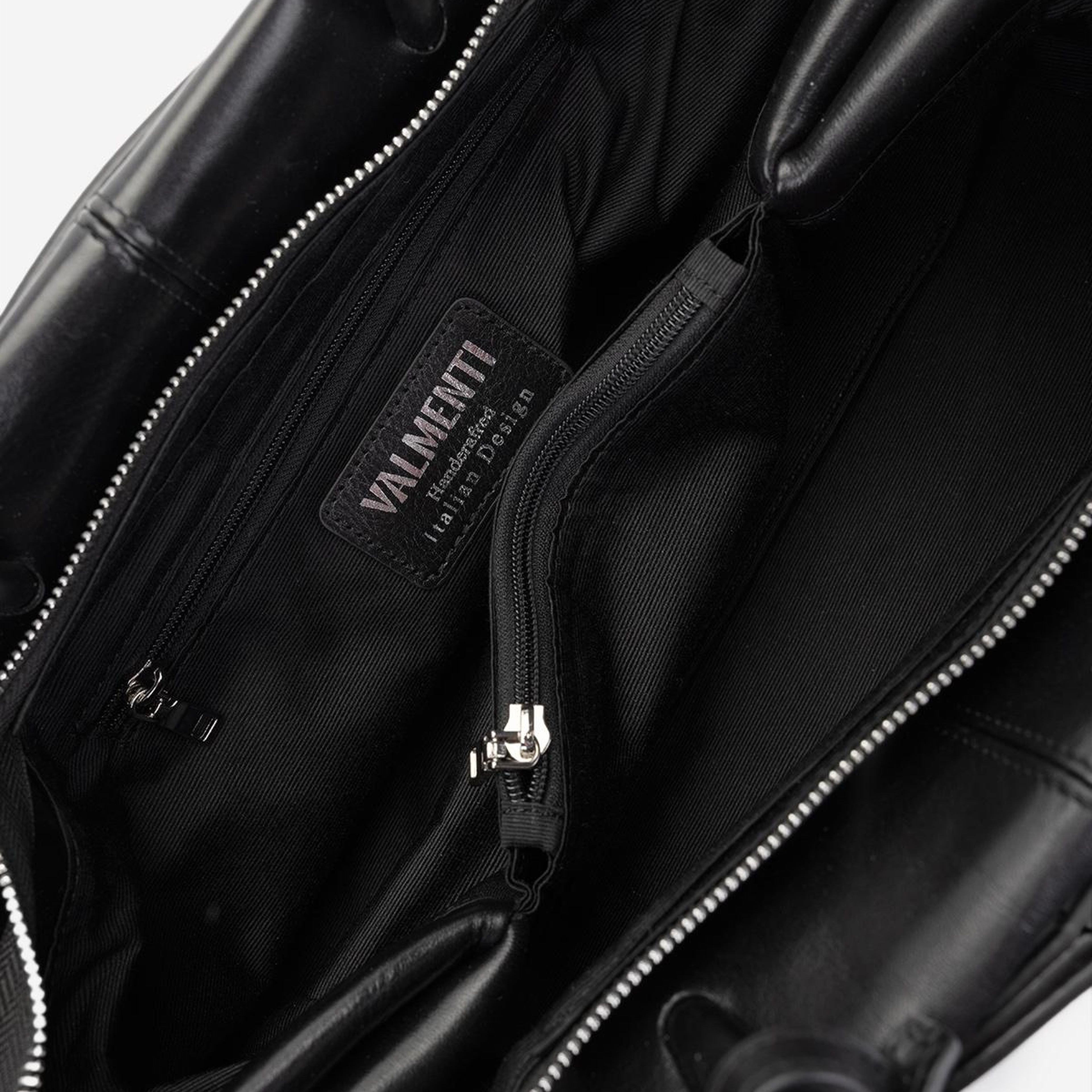 Valmenti Kadın Hakiki Deri Siyah Kol Çantası