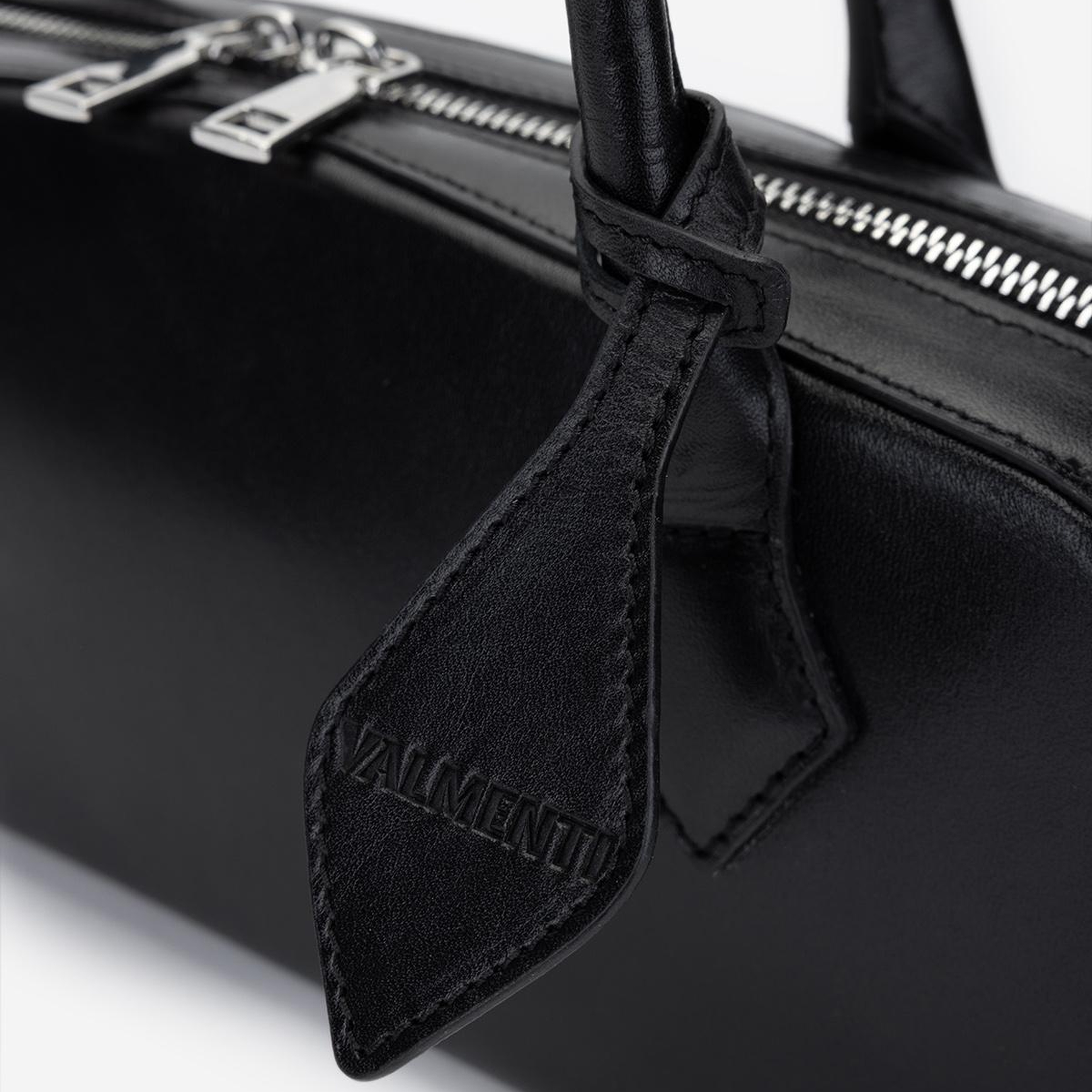 Valmenti Kadın Hakiki Deri Siyah Kol Çantası