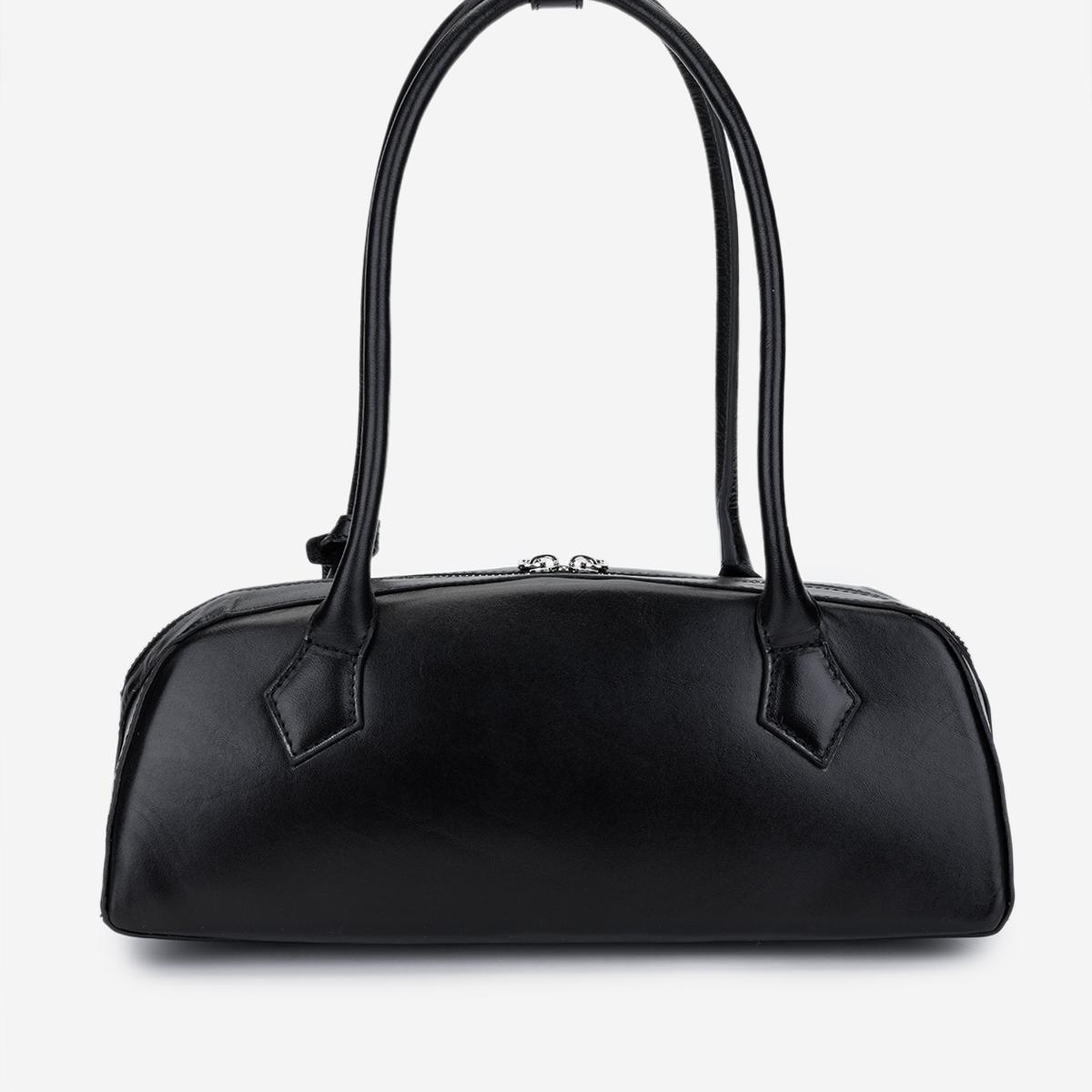 Valmenti Kadın Hakiki Deri Siyah Kol Çantası