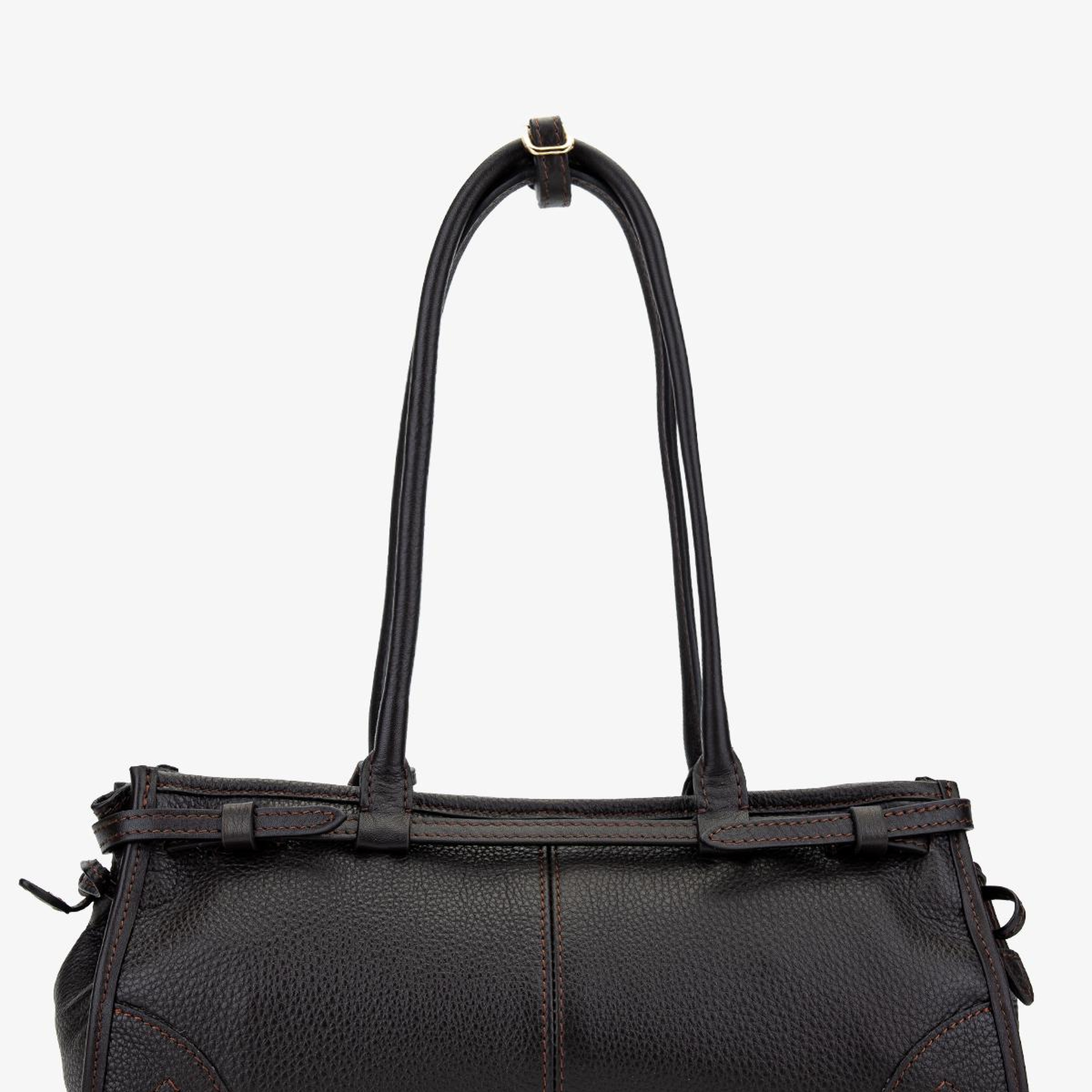 Valmenti Kadın Hakiki Deri Kahverengi Kol Çantası