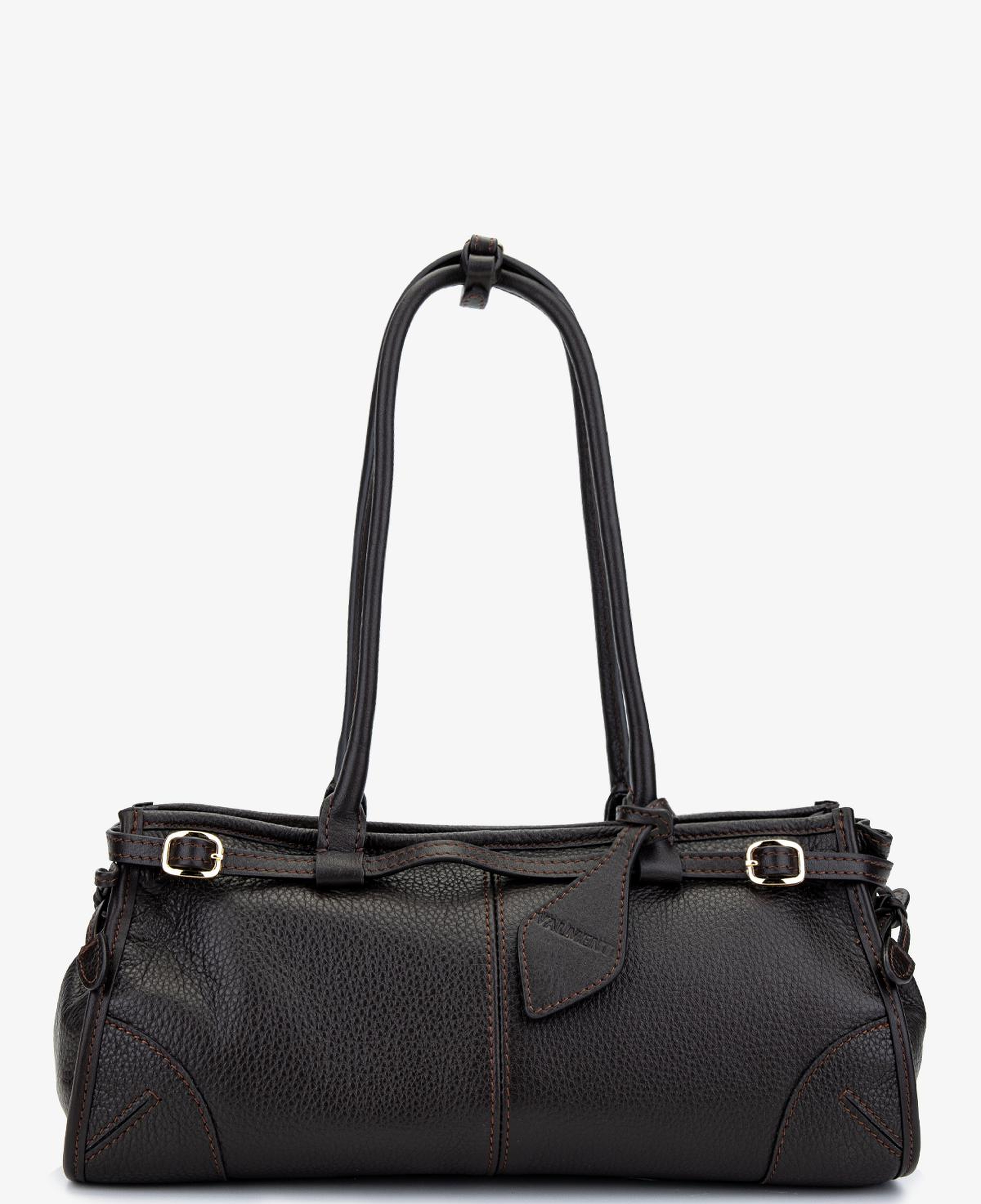 Valmenti Kadın Hakiki Deri Kahverengi Kol Çantası