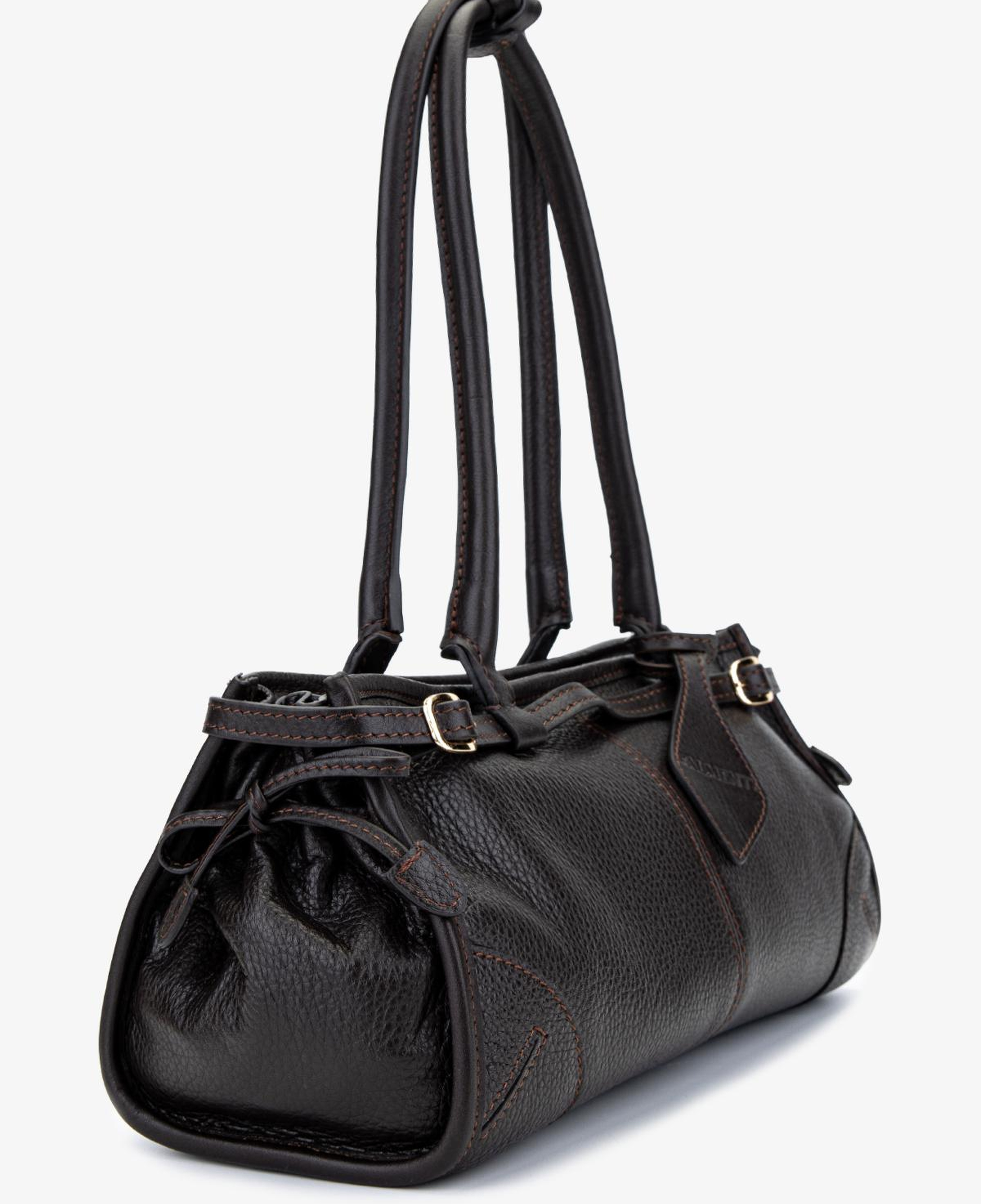 Valmenti Kadın Hakiki Deri Kahverengi Kol Çantası