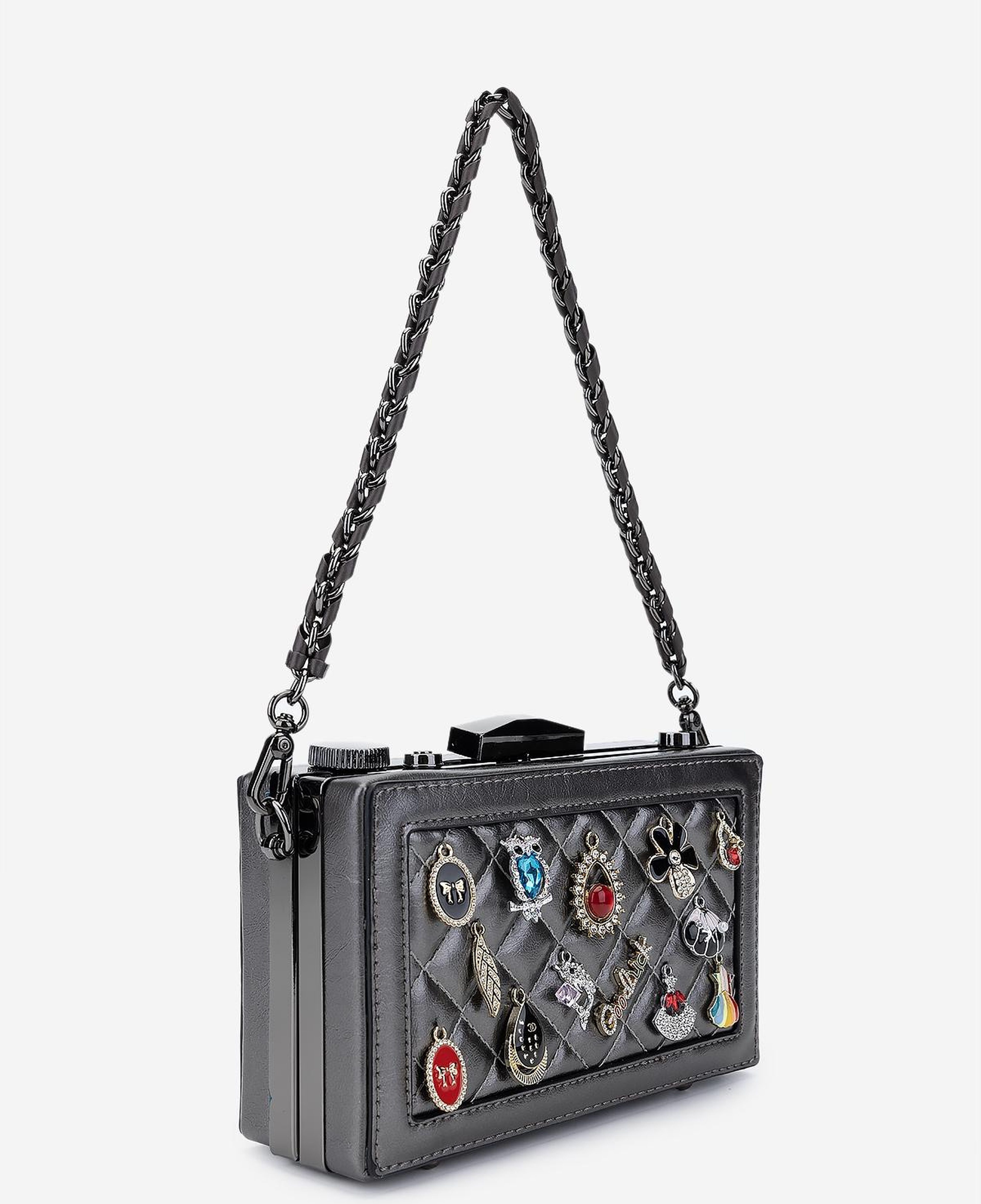 Valmenti Kadın Suni Deri Metalik Omuz Çanta