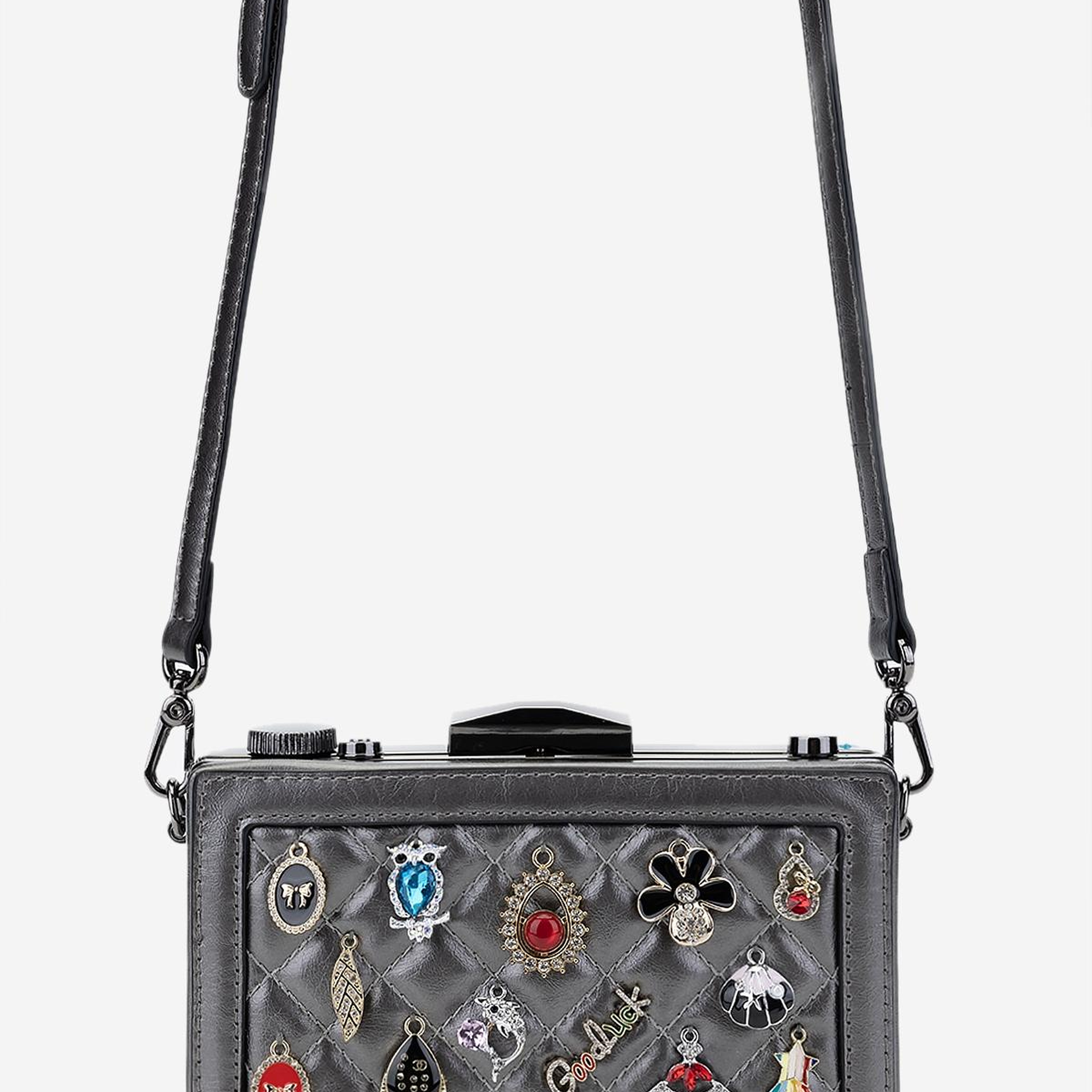 Valmenti Kadın Suni Deri Metalik Omuz Çanta