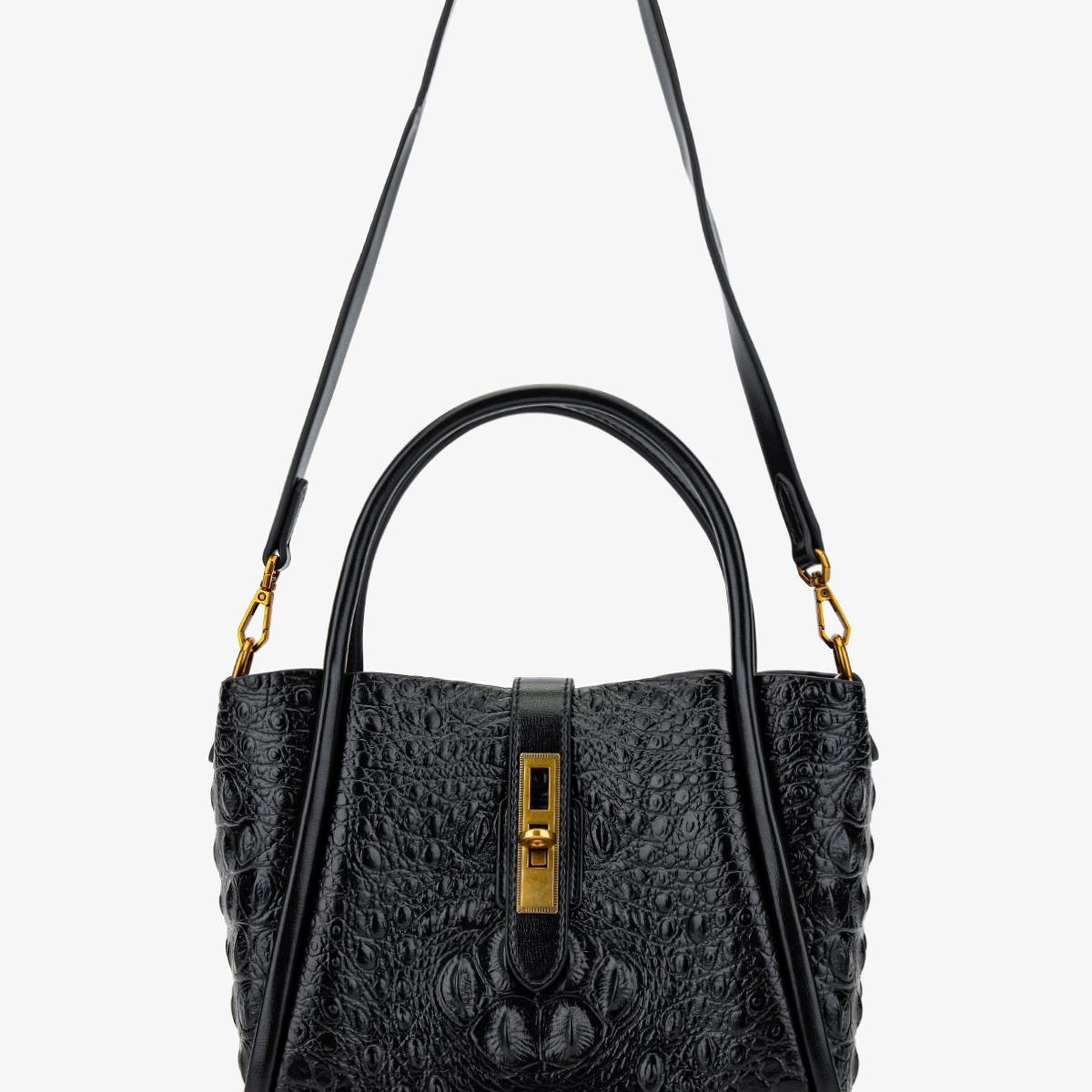 Valmenti Kadın Suni Deri Siyah Omuz Çanta