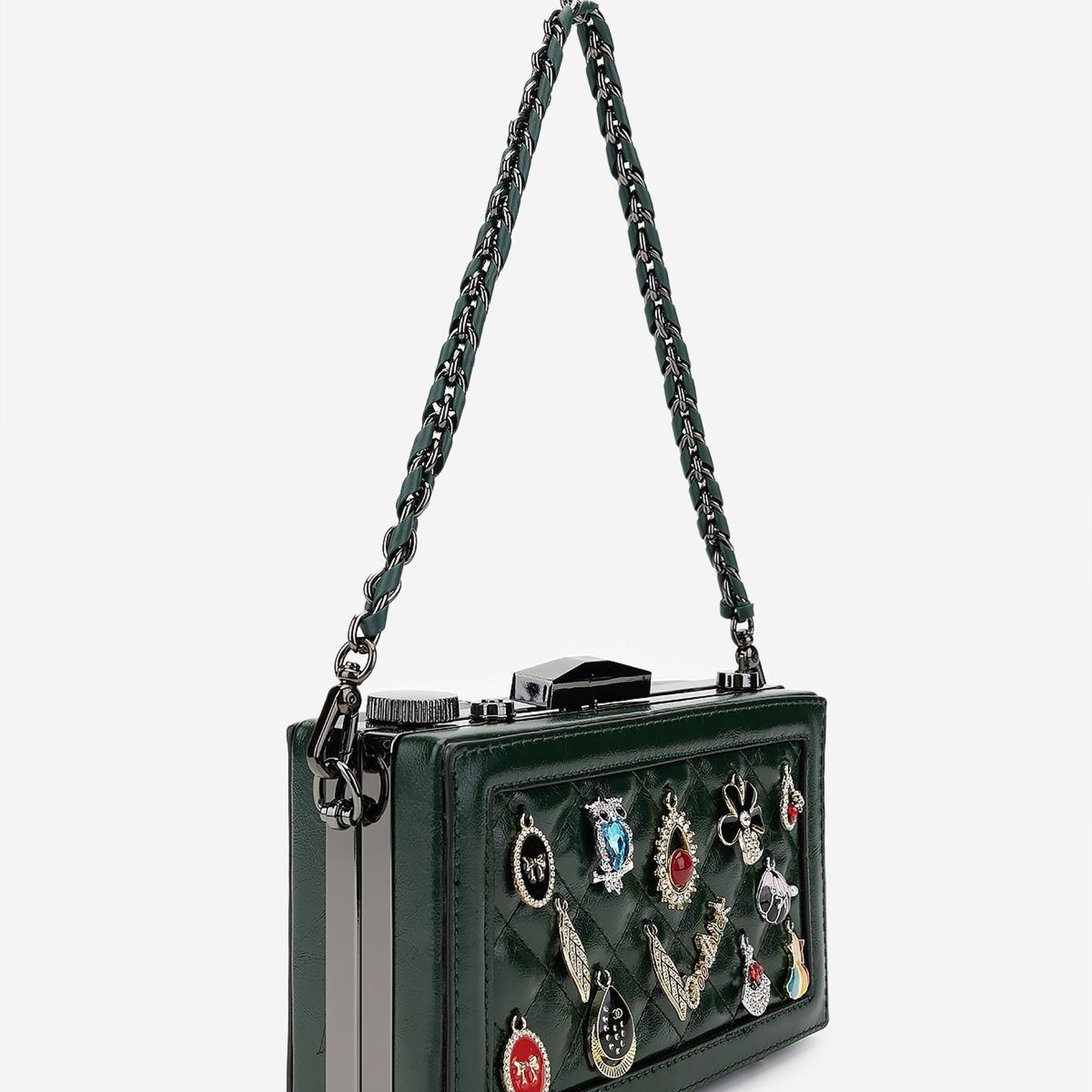 Valmenti Kadın Suni Deri Yeşil Omuz Çanta