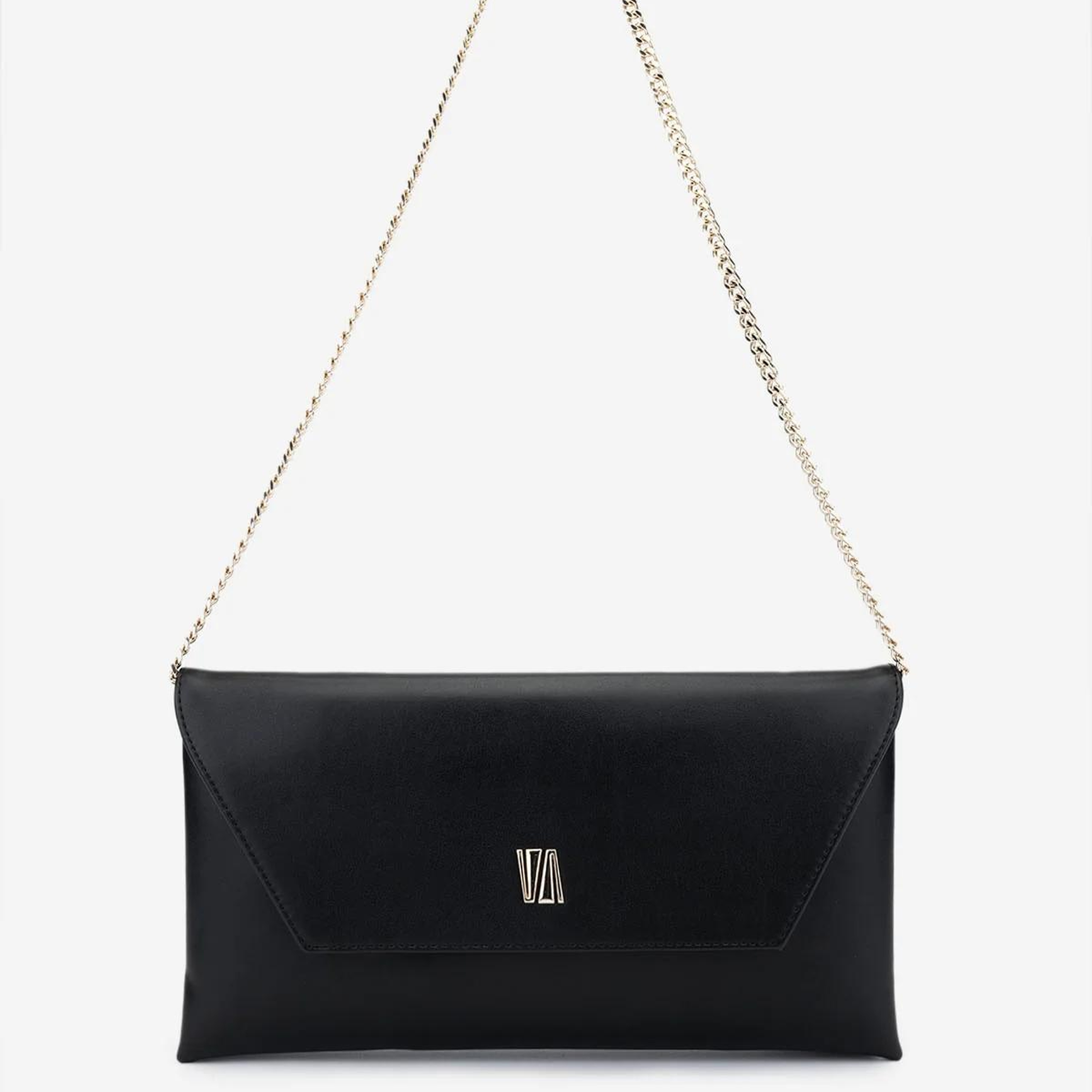 Valmenti Kadın Suni Deri Siyah Saten Omuz Çanta