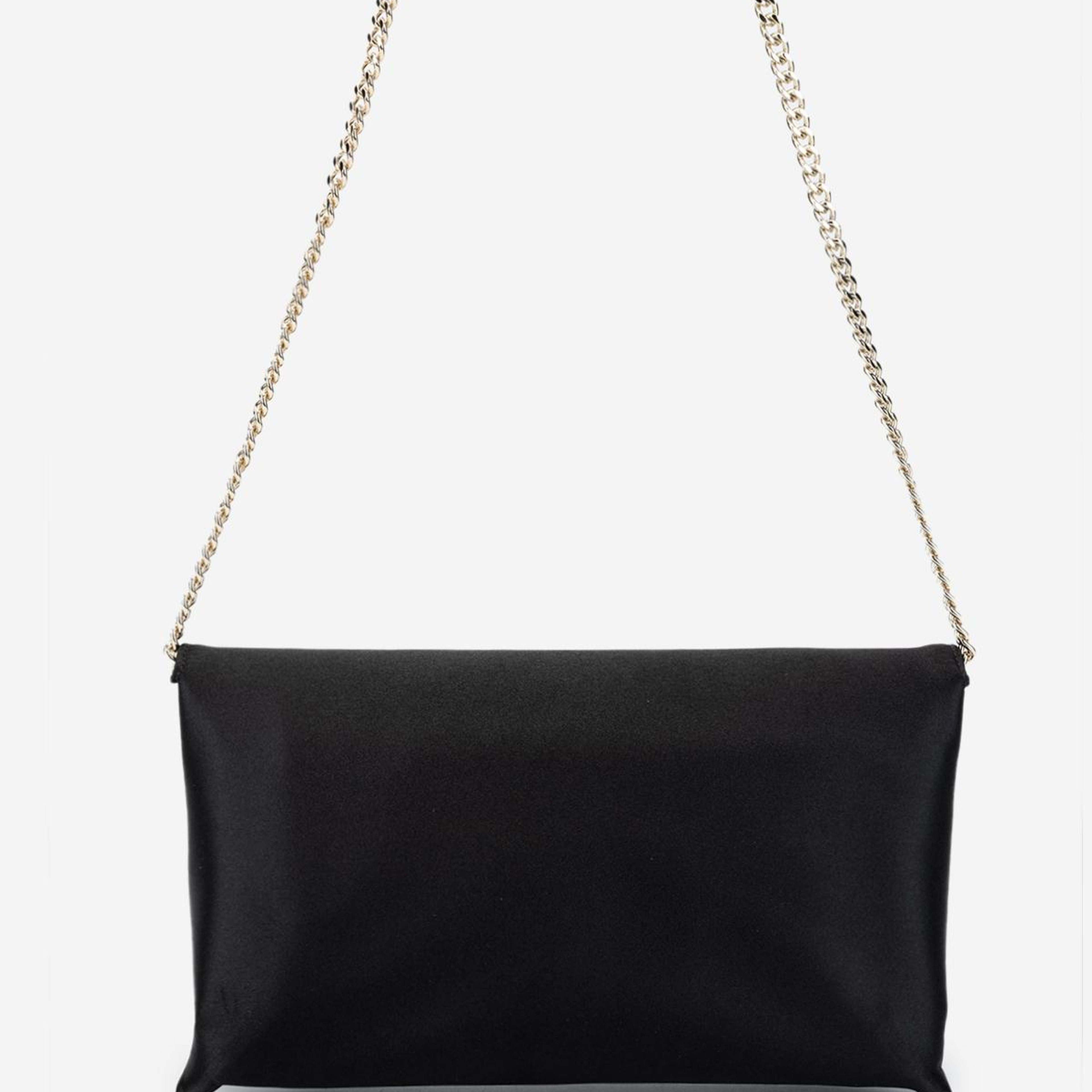 Valmenti Kadın Suni Deri Siyah Saten Omuz Çanta