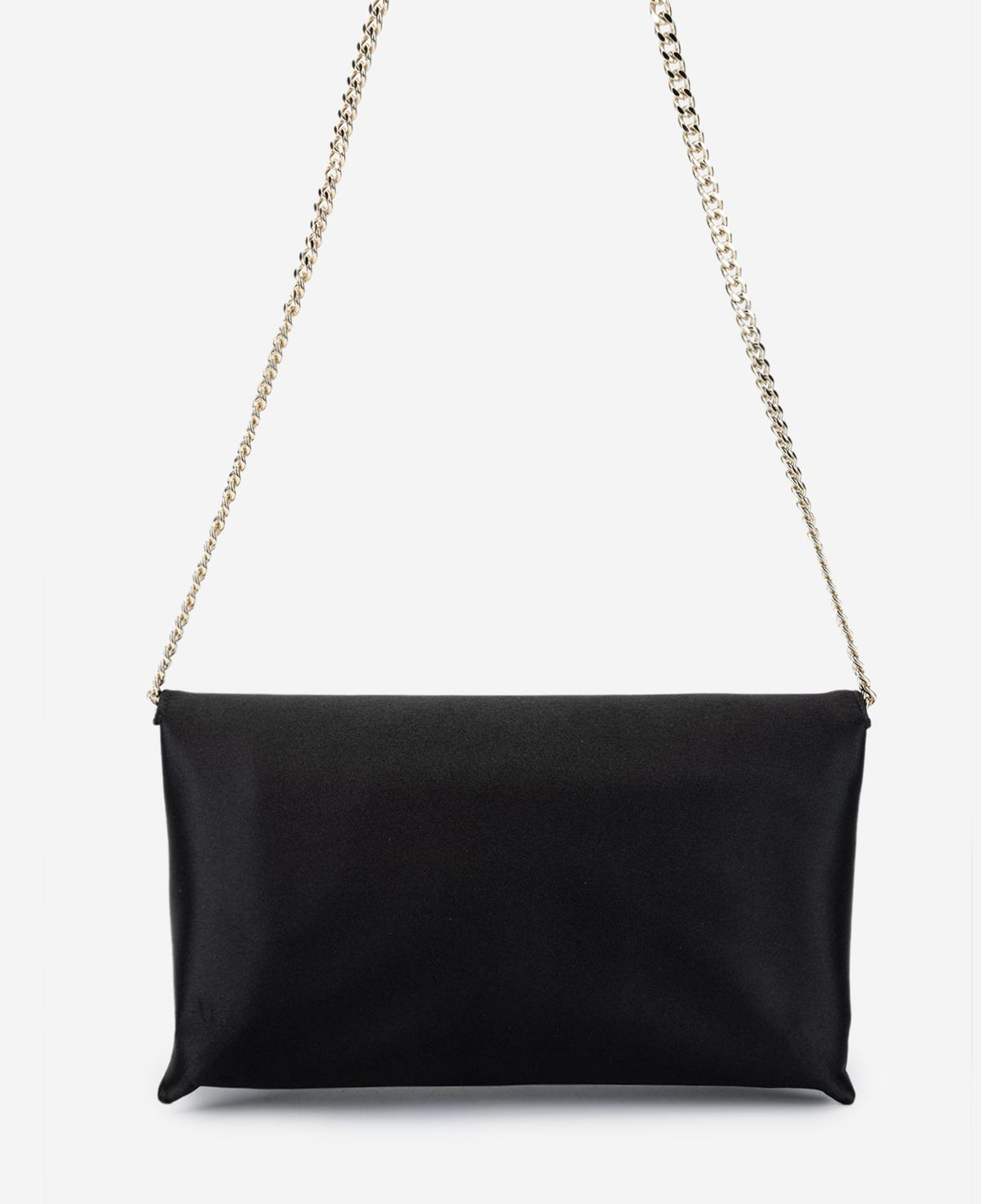 Valmenti Kadın Suni Deri Siyah Saten Omuz Çanta